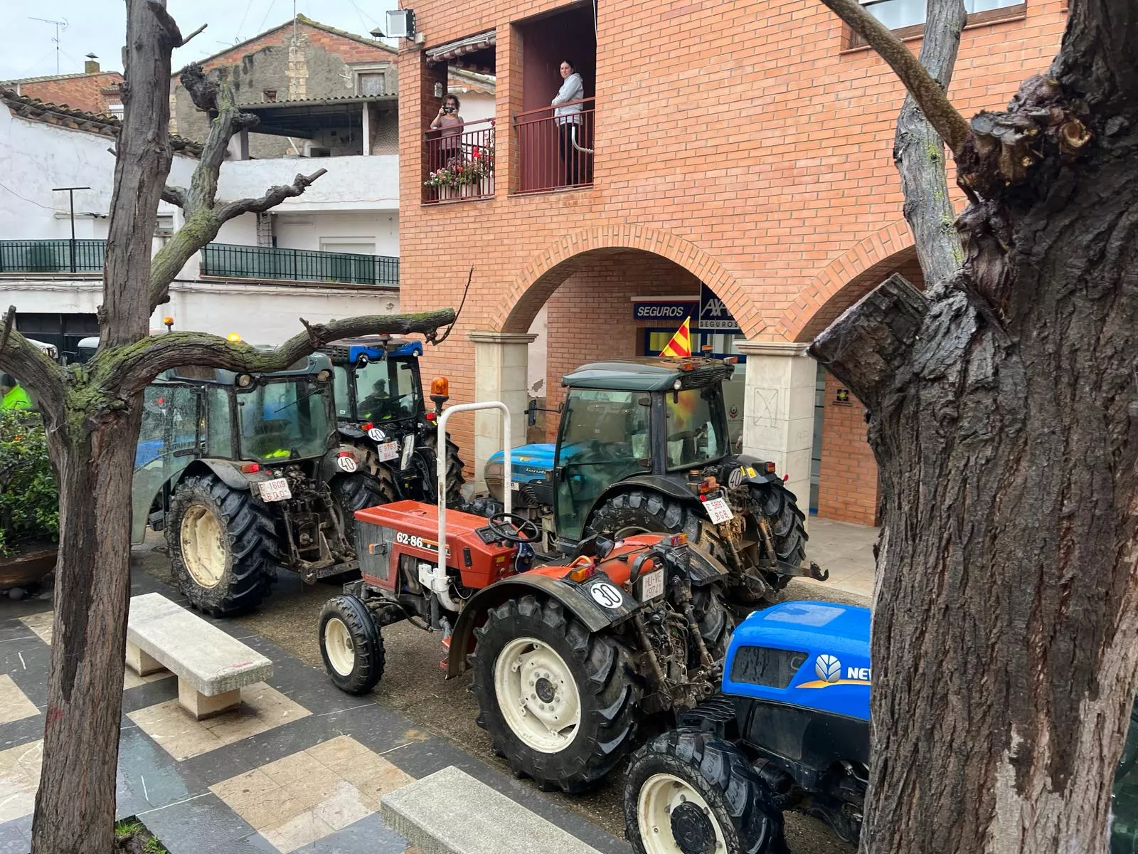 Concentración de tractores en Zaidín