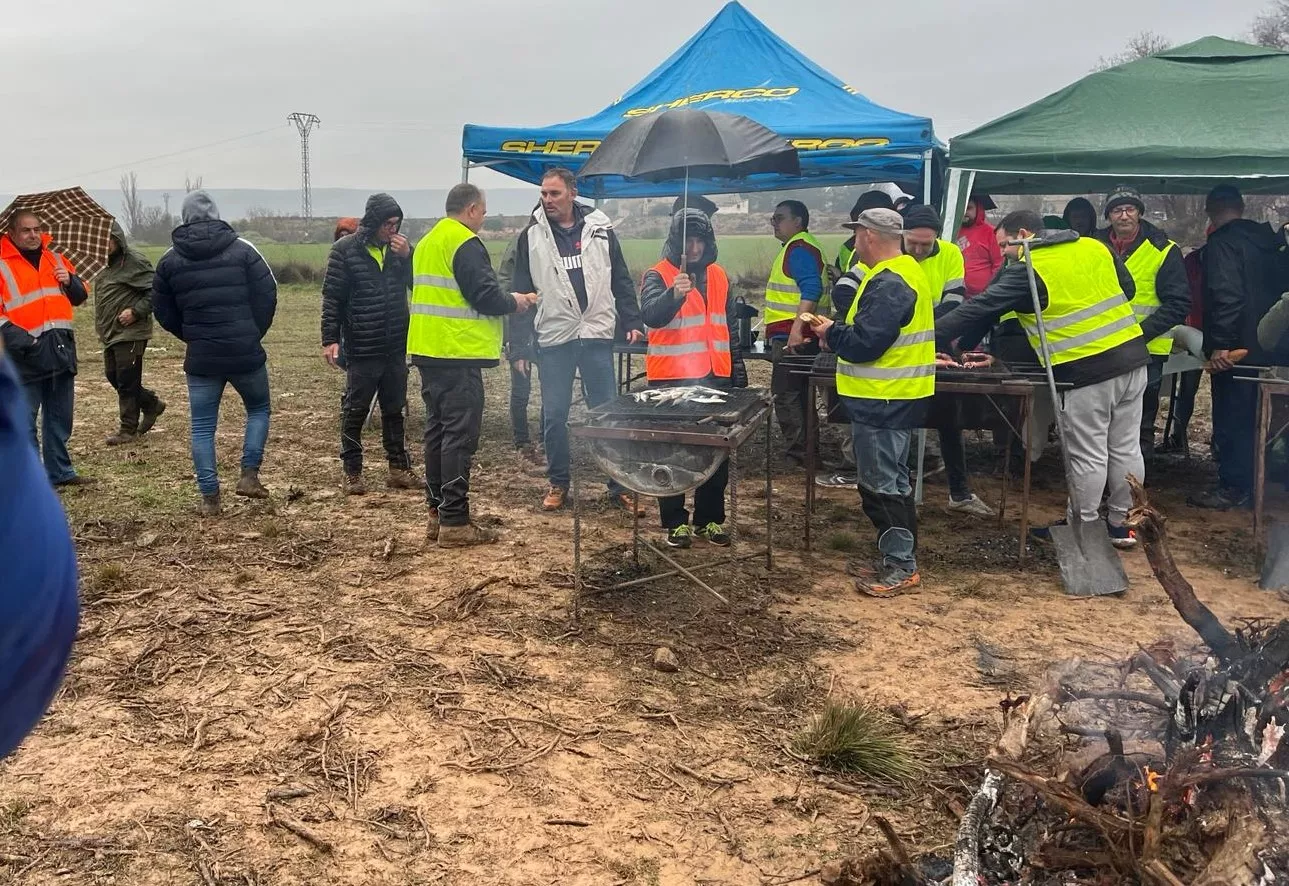 Concentración de tractores en Zaidín