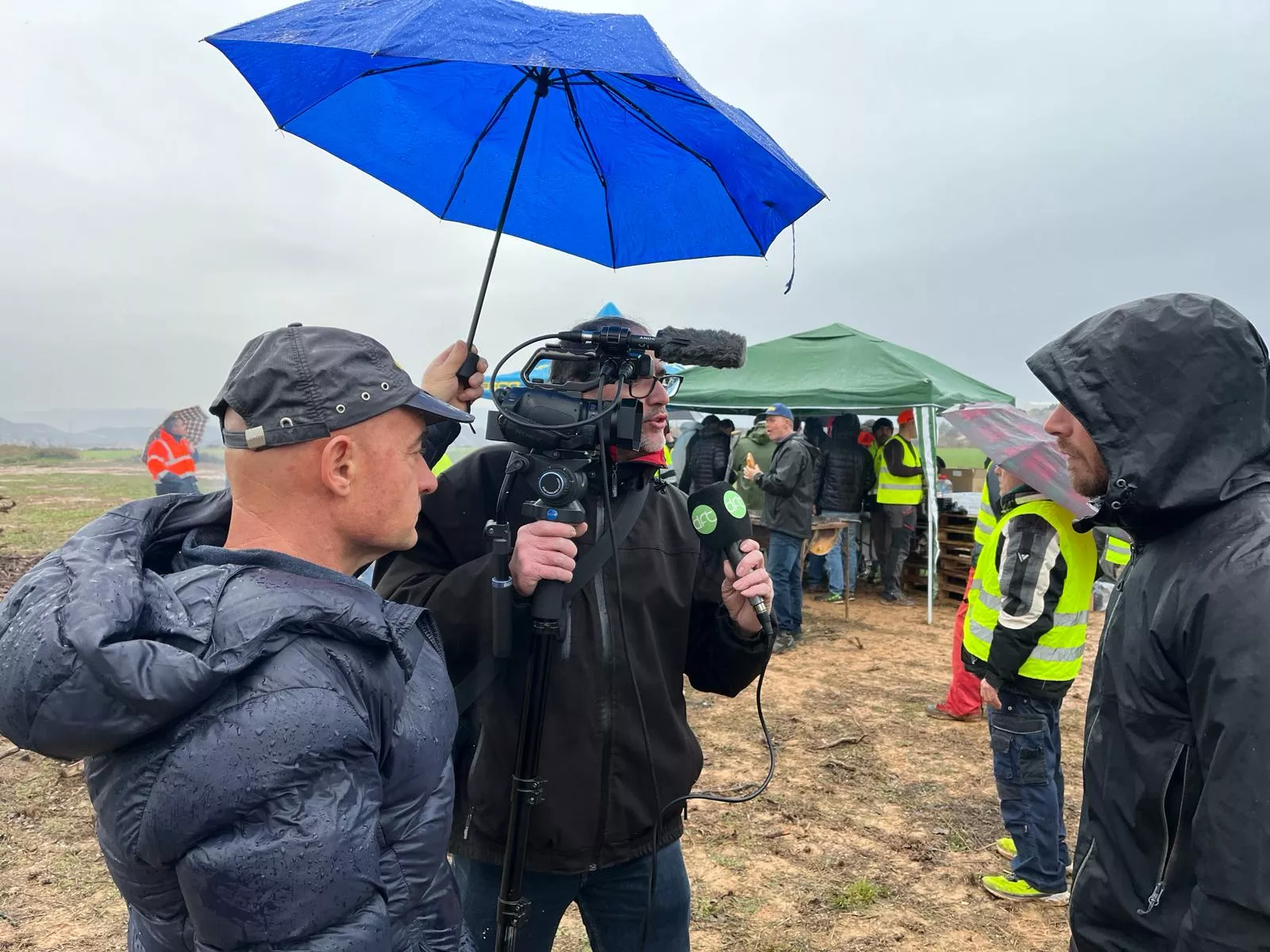 Concentración de tractores en Zaidín