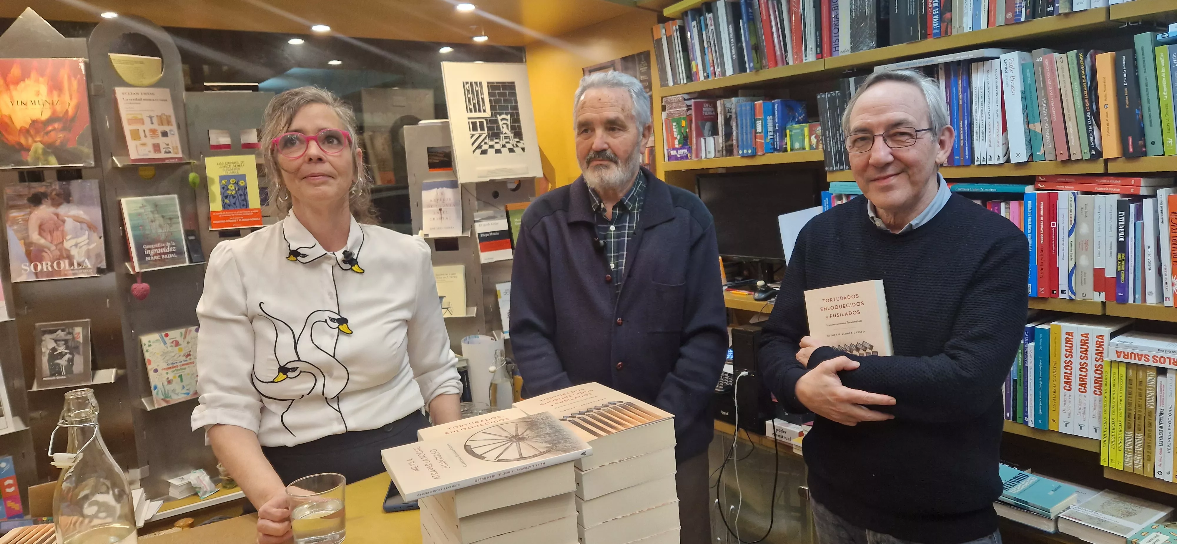 Presentación de "Torturados, enloquecidos y fusilados" de  Clemente Alonso Crespo. Foto Myriam Martínez