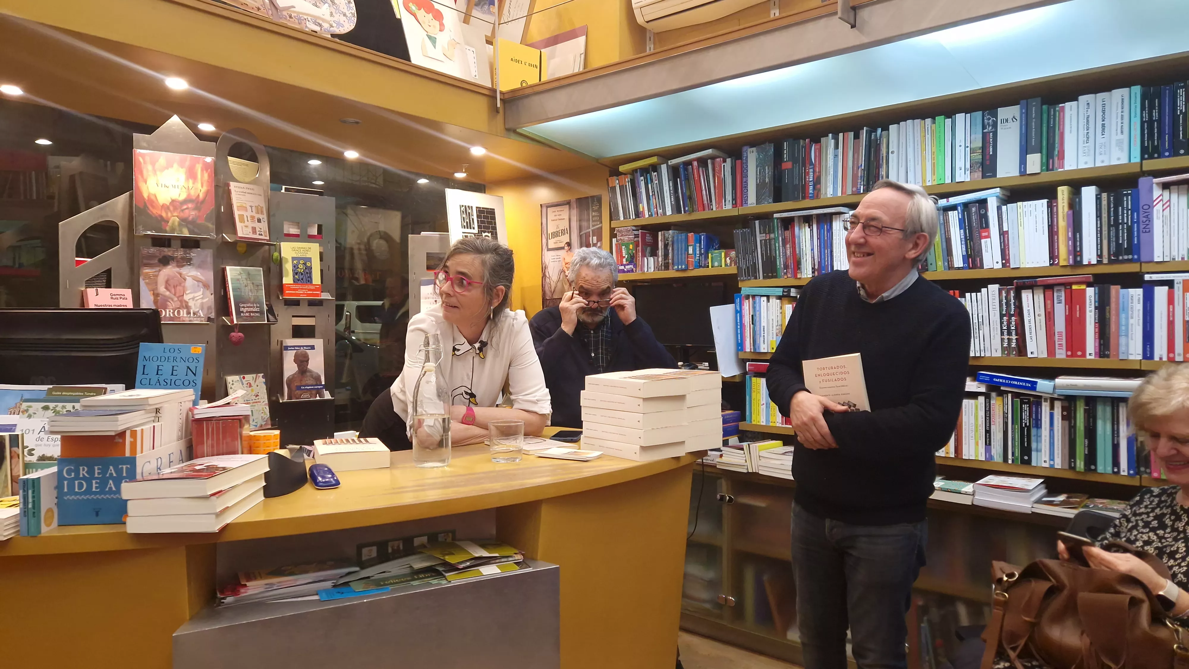 Presentación de "Torturados, enloquecidos y fusilados" de  Clemente Alonso Crespo. Foto Myriam Martínez