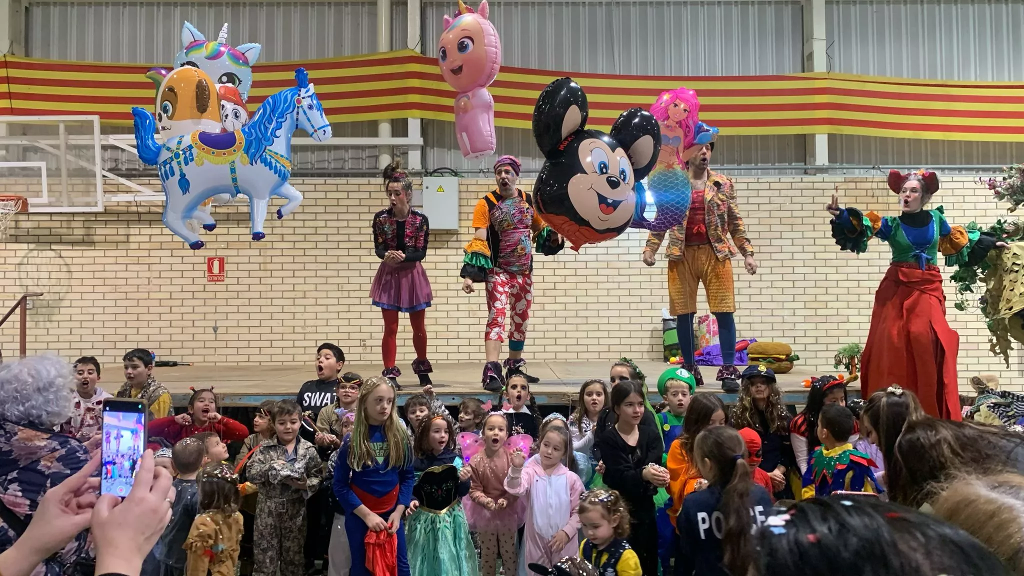 Grañén celebra el Carnaval Infantil 2024. Foto M.C.