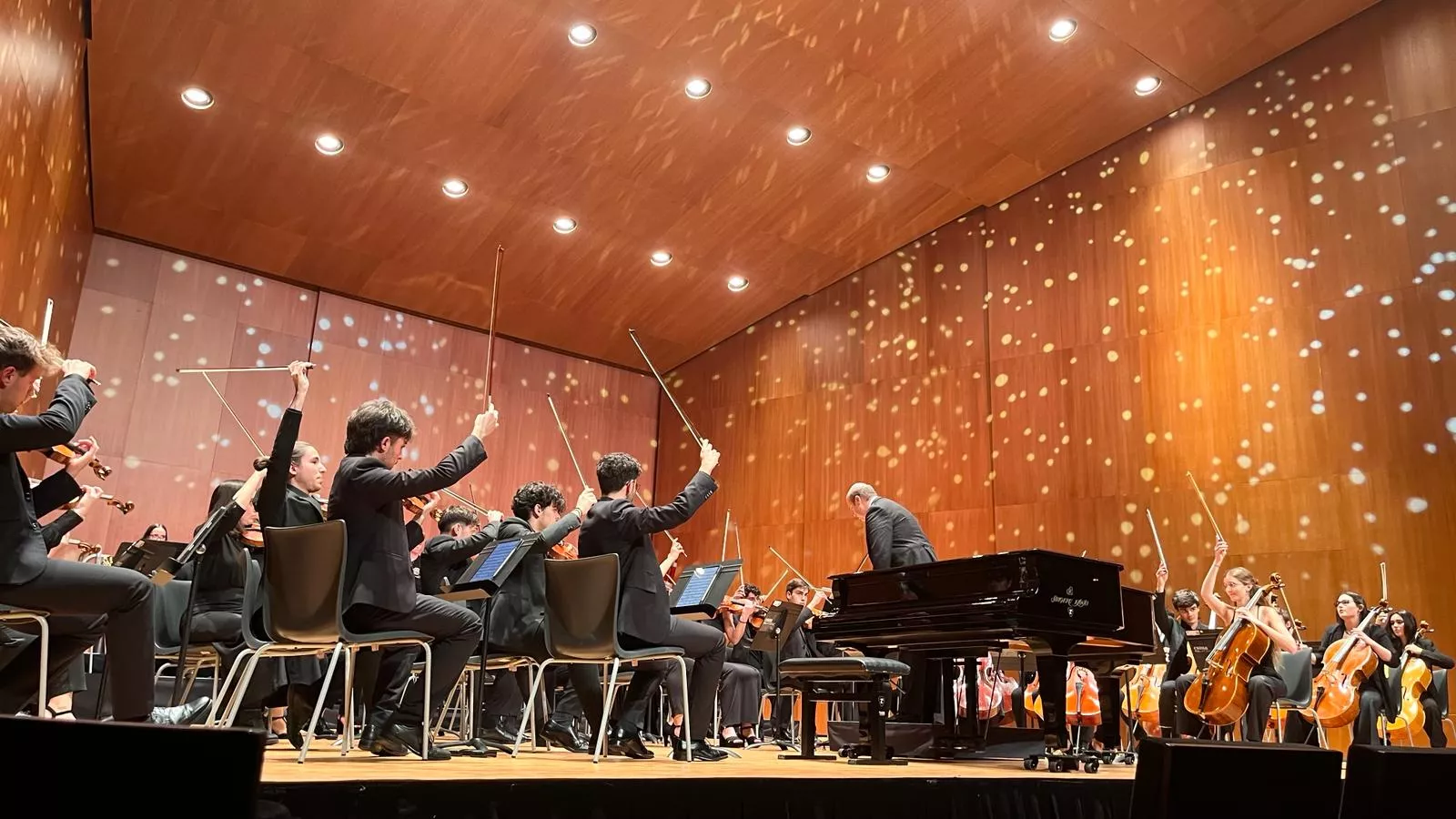 Orquesta Sinfónica del Conservatorio Superior de Música de Aragón, dirigida por Borja Quintas. Foto Mercedes Manterola
