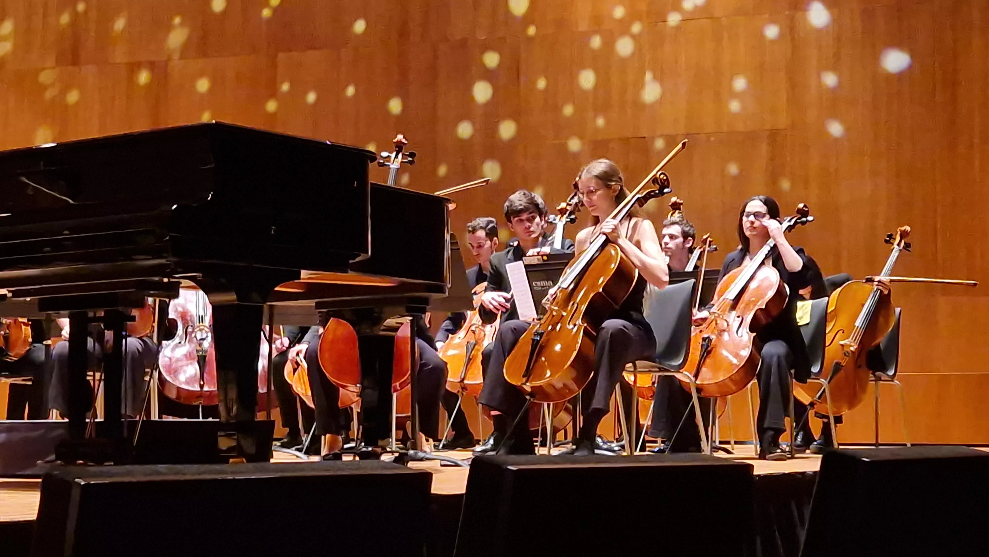 Concierto de Alberto Menjón y la Orquesta Sinfónica del Conservatorio Superior de Música de Aragón en Huesca. Foto Myriam Martínez