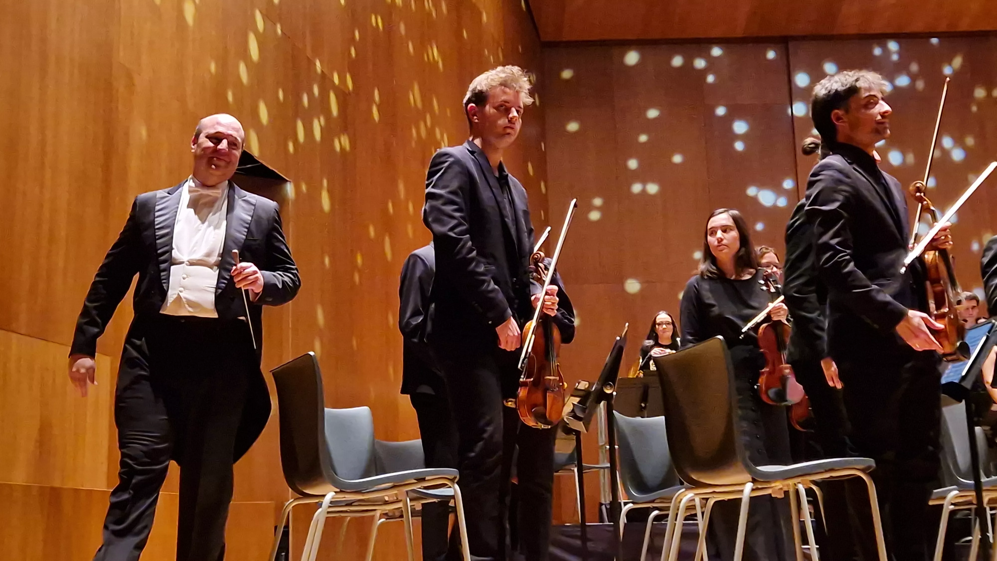 Concierto de Alberto Menjón y la Orquesta Sinfónica del Conservatorio Superior de Música de Aragón en Huesca. Foto Myriam Martínez