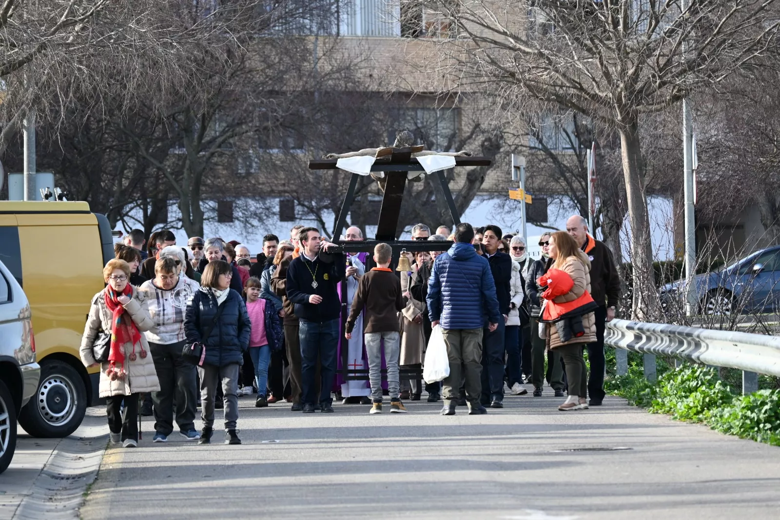 Primer Viacrucis de la Cuaresma 2024. Foto Carlos Jalle