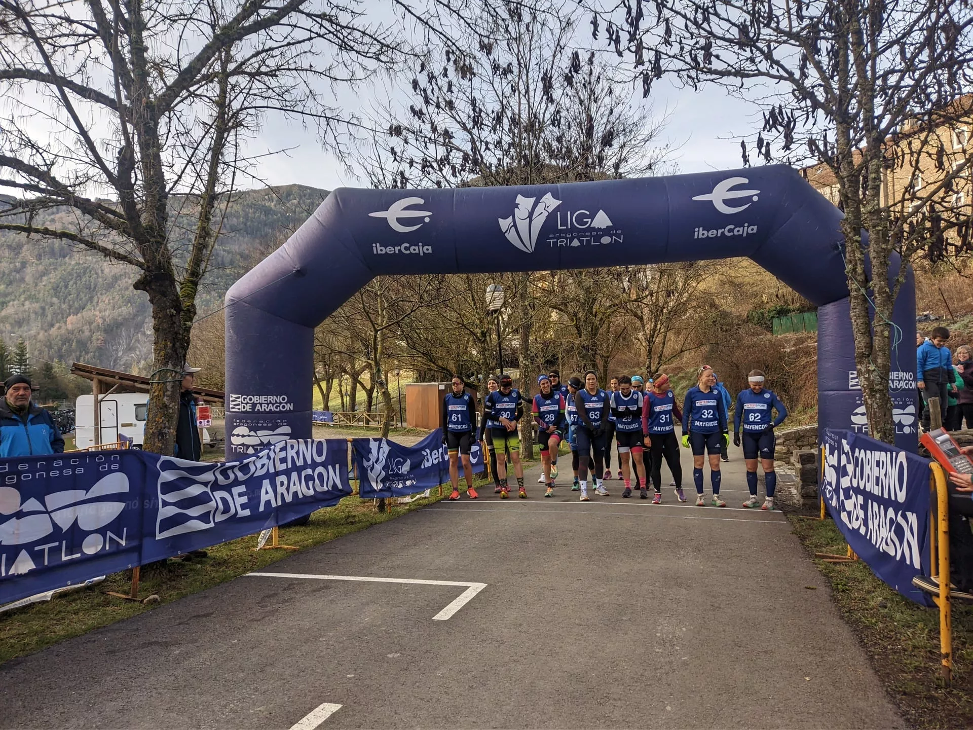 Campeonato de España de triatlón de invierno en Ansó.