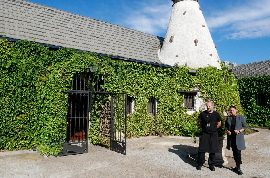 Eduardo Salanova y Ana Acín en la Venta del Sotón. Foto: Miguel Ayuso