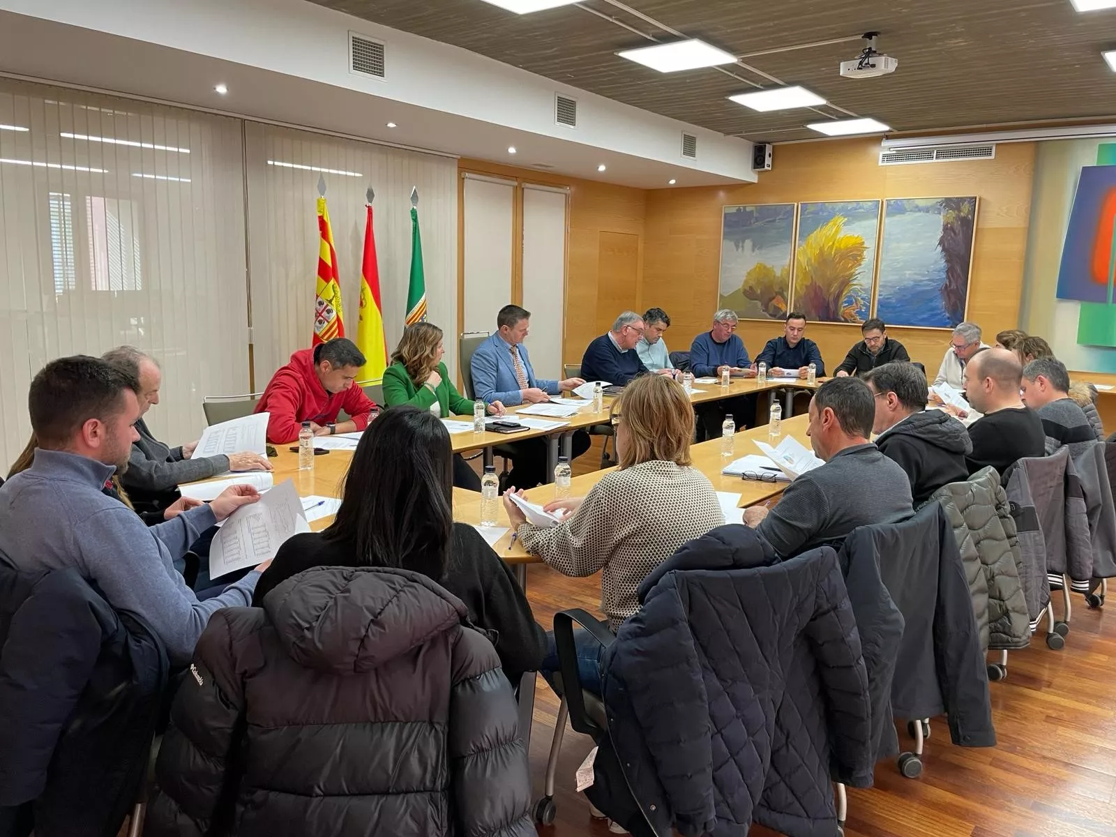 Reunión en Fraga de Ayuntamiento y el sector agrario