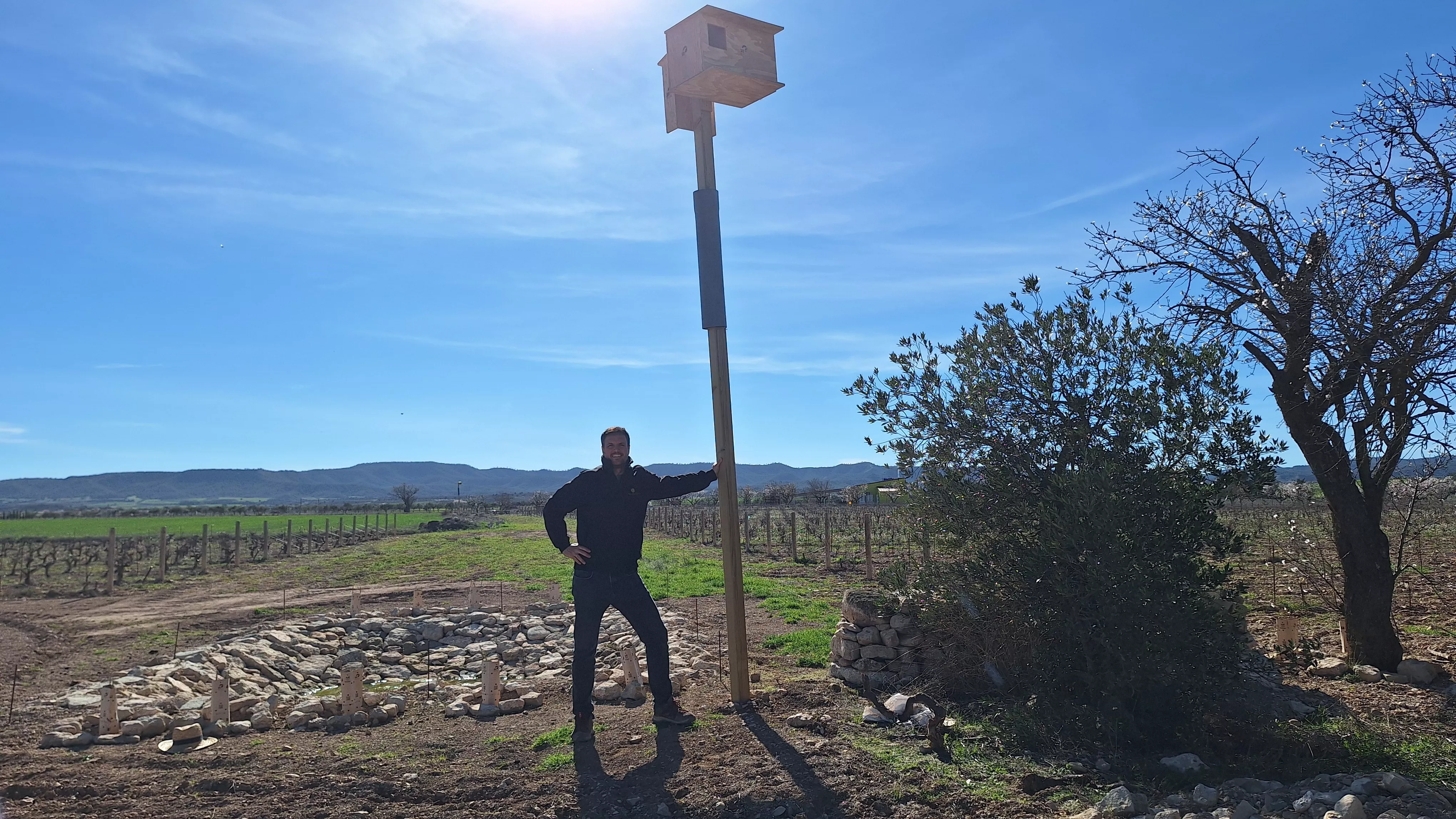 Fernando Mir en sus viñedos de El Vino del Desierto