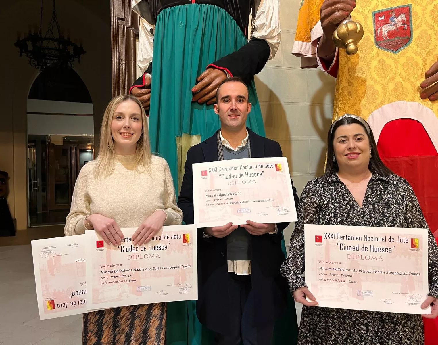 Entrega del premios del XXXI Certamen Nacional de Jota Ciudad de Huesca. Foto Mercedes Manterola