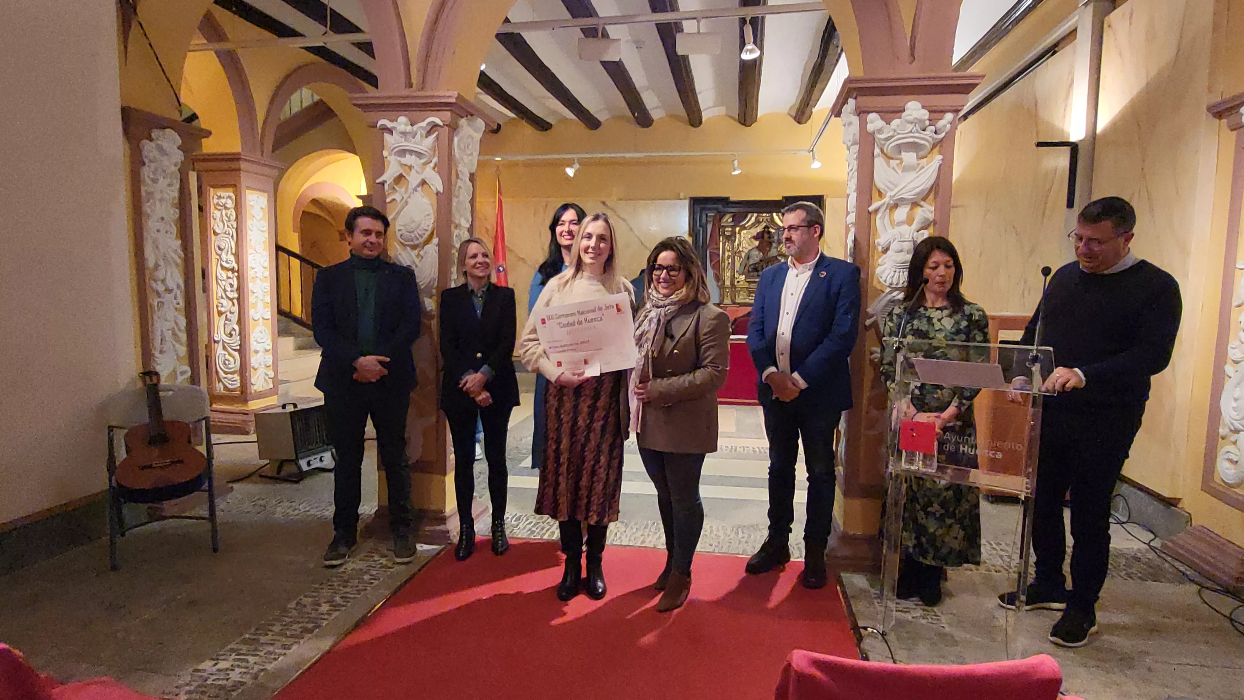 Entrega del premios del XXXI Certamen Nacional de Jota Ciudad de Huesca. Foto Mercedes Manterola