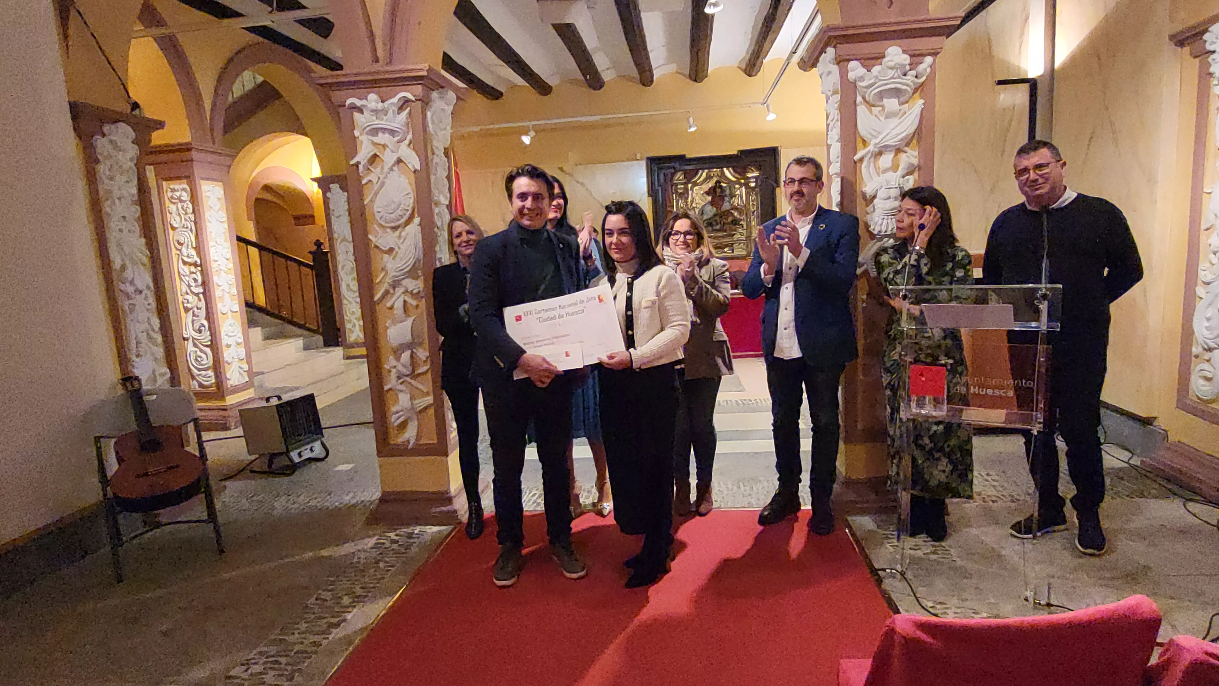 Entrega del premios del XXXI Certamen Nacional de Jota Ciudad de Huesca. Foto Mercedes Manterola