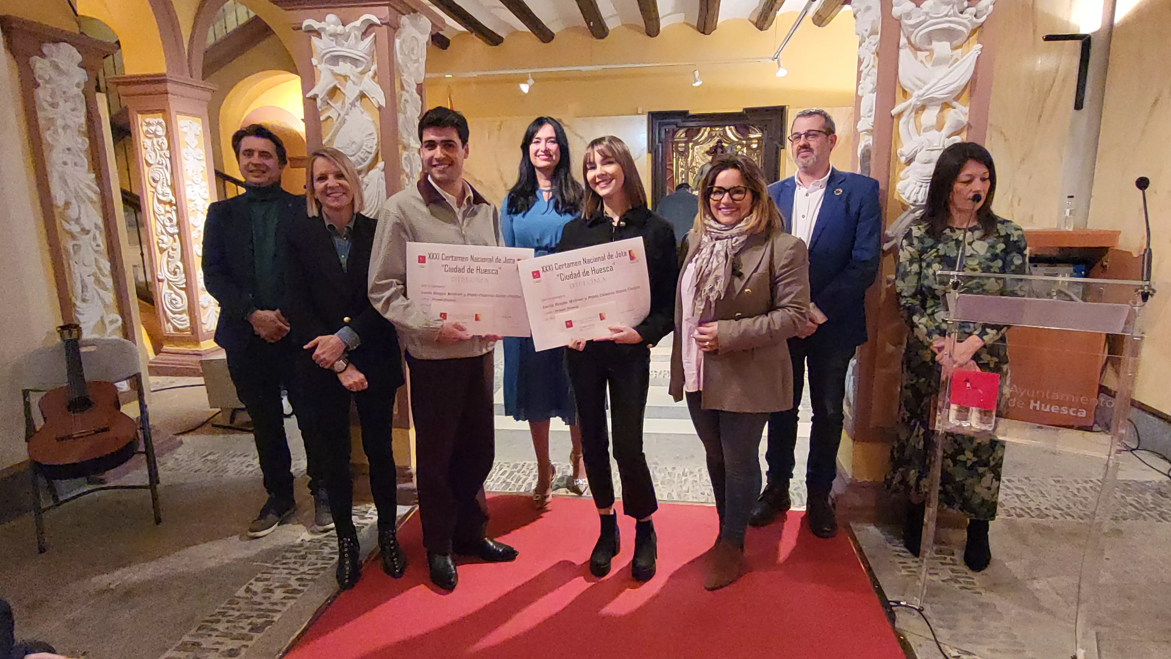 Entrega del premios del XXXI Certamen Nacional de Jota Ciudad de Huesca. Foto Mercedes Manterola