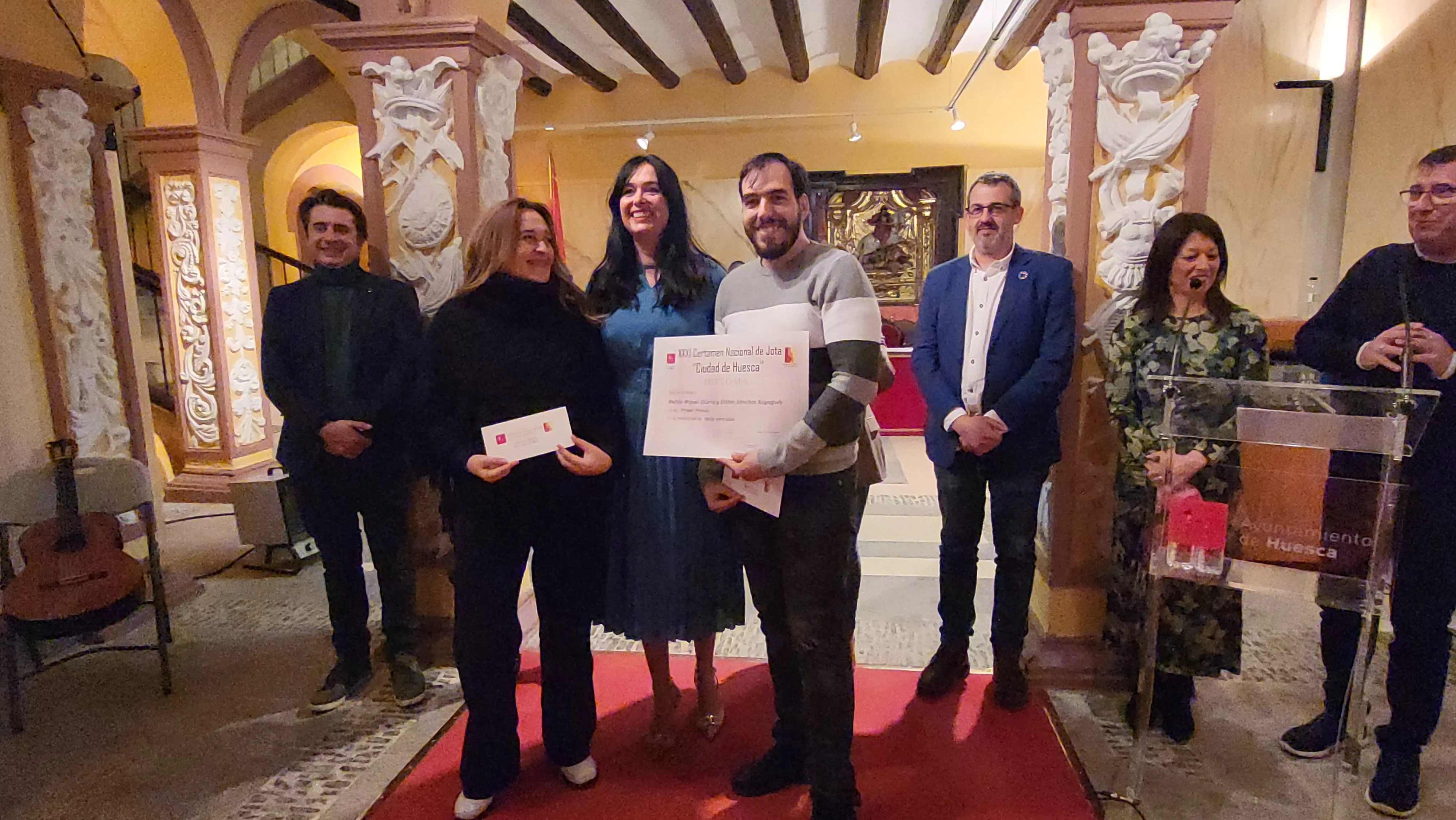 Entrega del premios del XXXI Certamen Nacional de Jota Ciudad de Huesca. Foto Mercedes Manterola