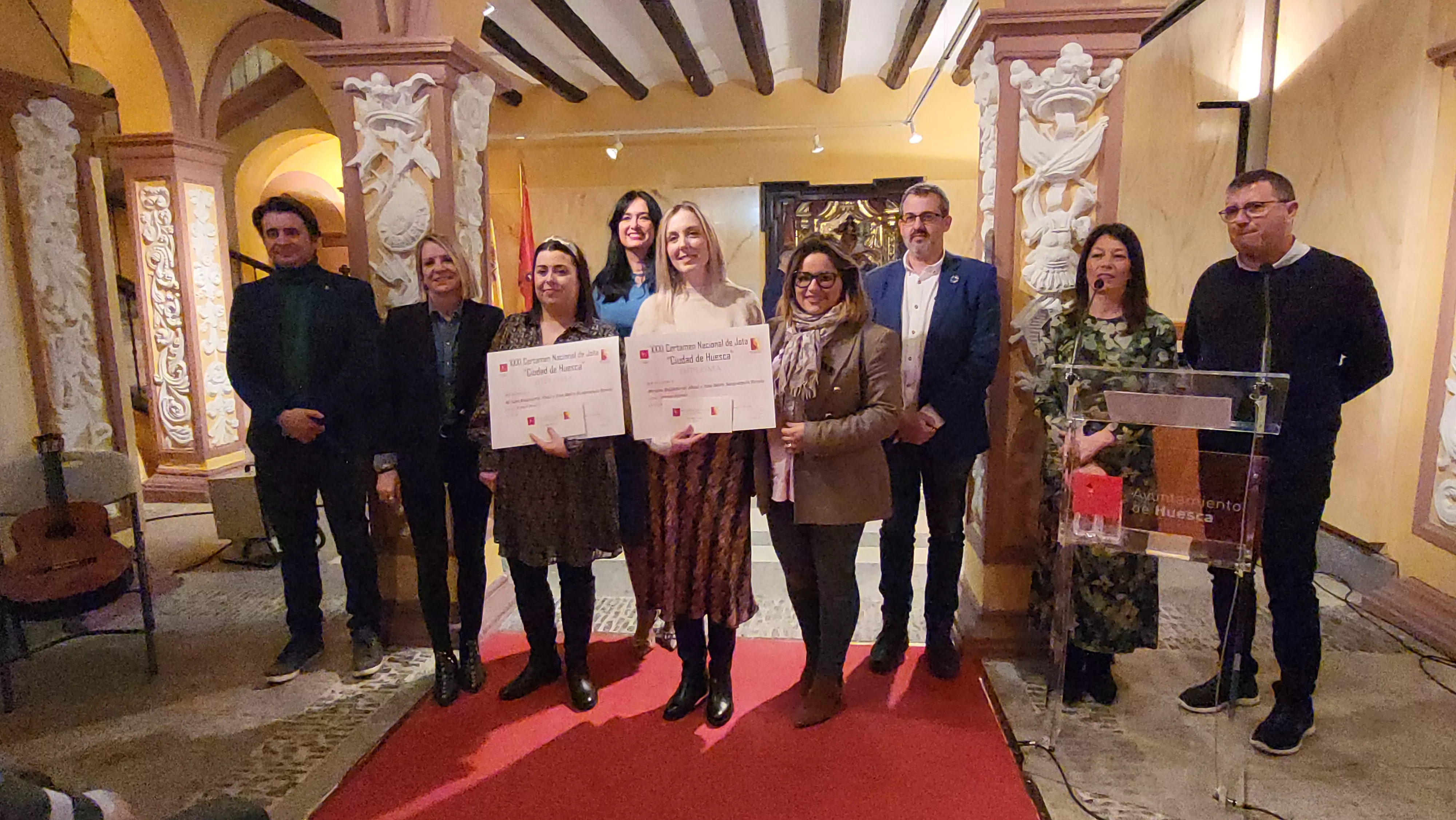 Entrega del premios del XXXI Certamen Nacional de Jota Ciudad de Huesca. Foto Mercedes Manterola