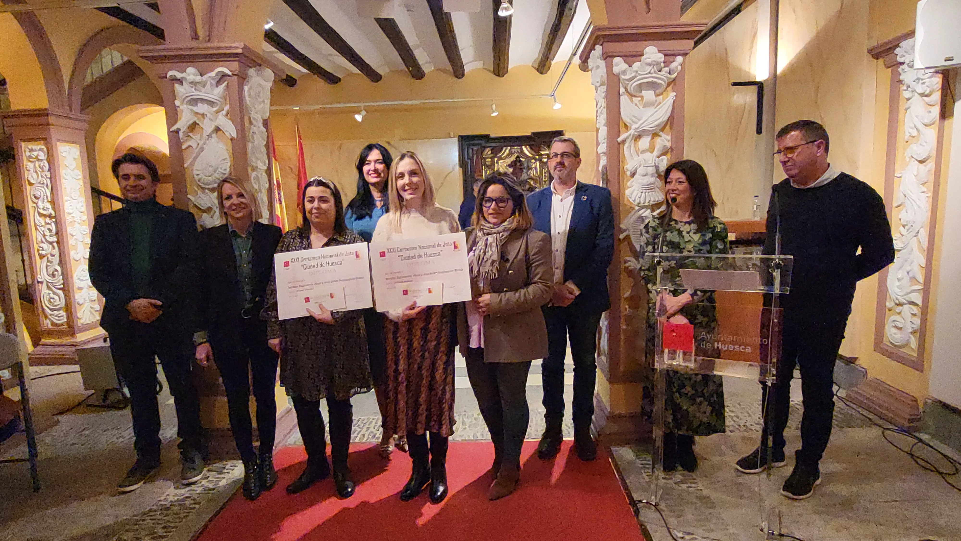 Entrega del premios del XXXI Certamen Nacional de Jota Ciudad de Huesca. Foto Mercedes Manterola