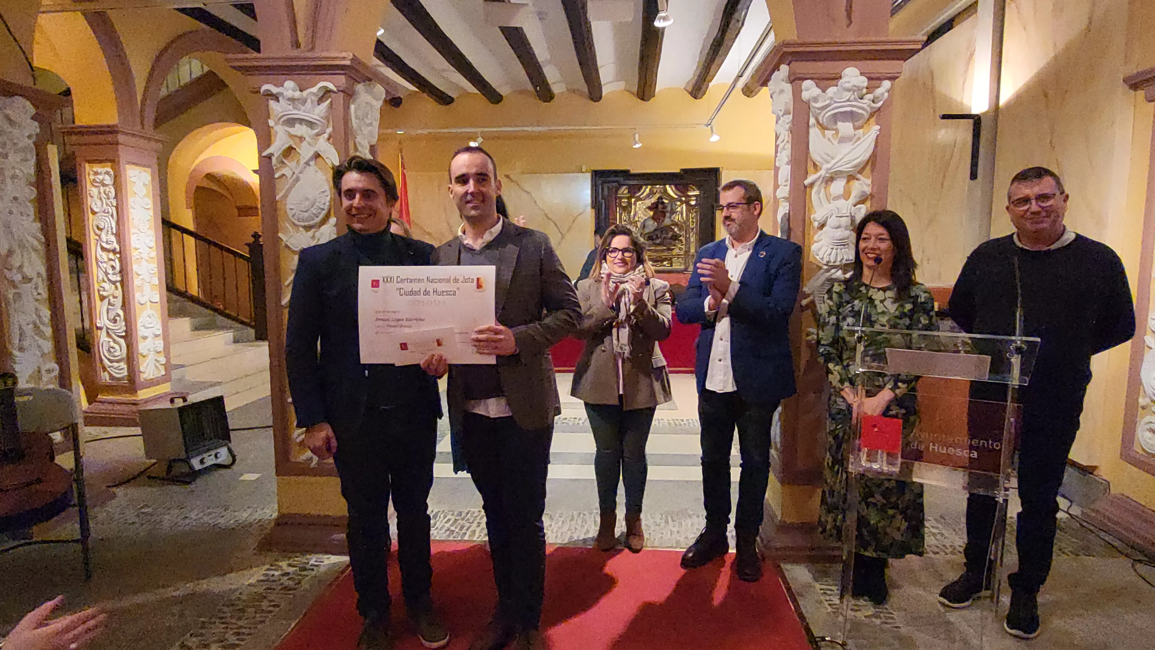 Entrega del premios del XXXI Certamen Nacional de Jota Ciudad de Huesca. Foto Mercedes Manterola