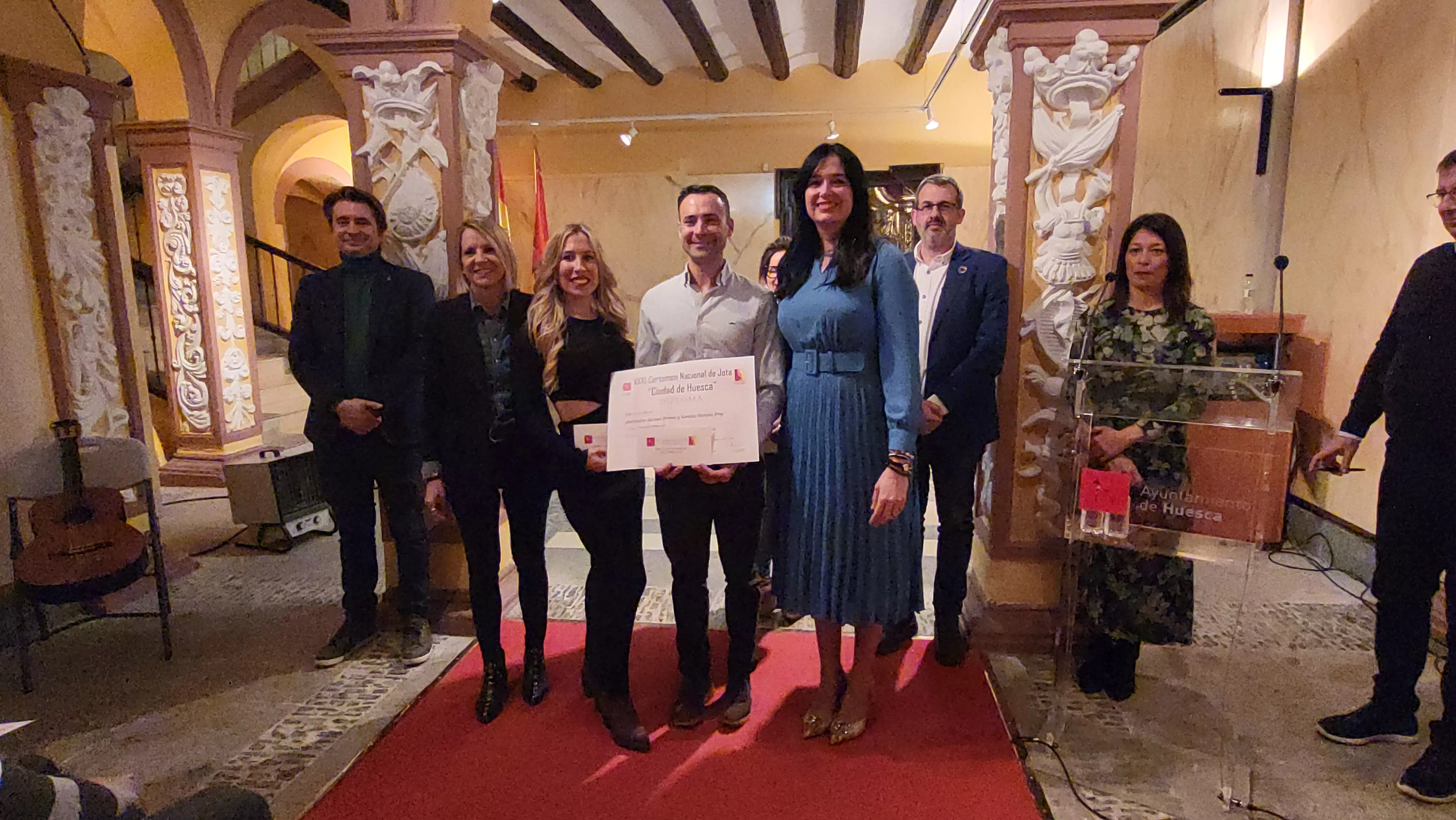 Entrega del premios del XXXI Certamen Nacional de Jota Ciudad de Huesca. Foto Mercedes Manterola
