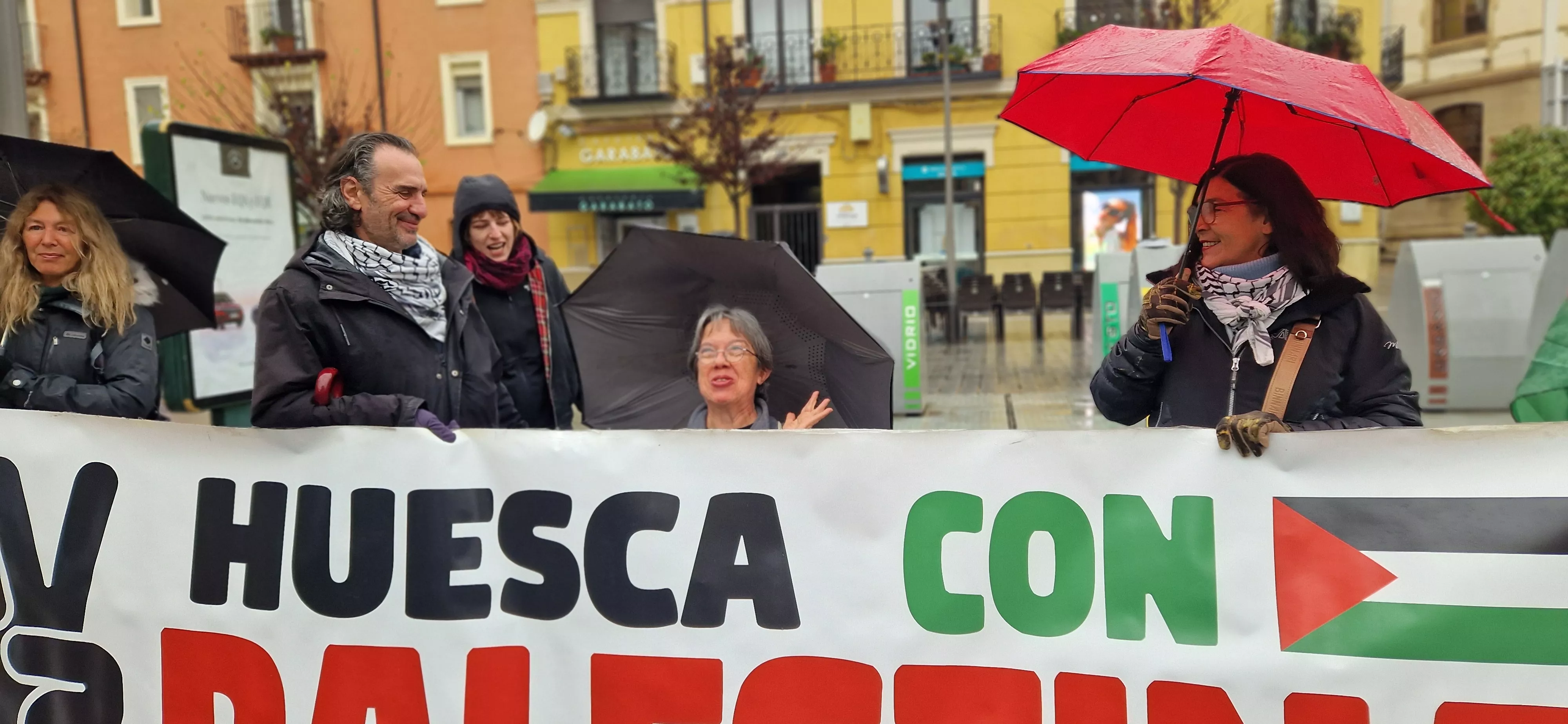 2ª Movilización Estatal por Palestina en Huesca. Foto Myriam Martínez