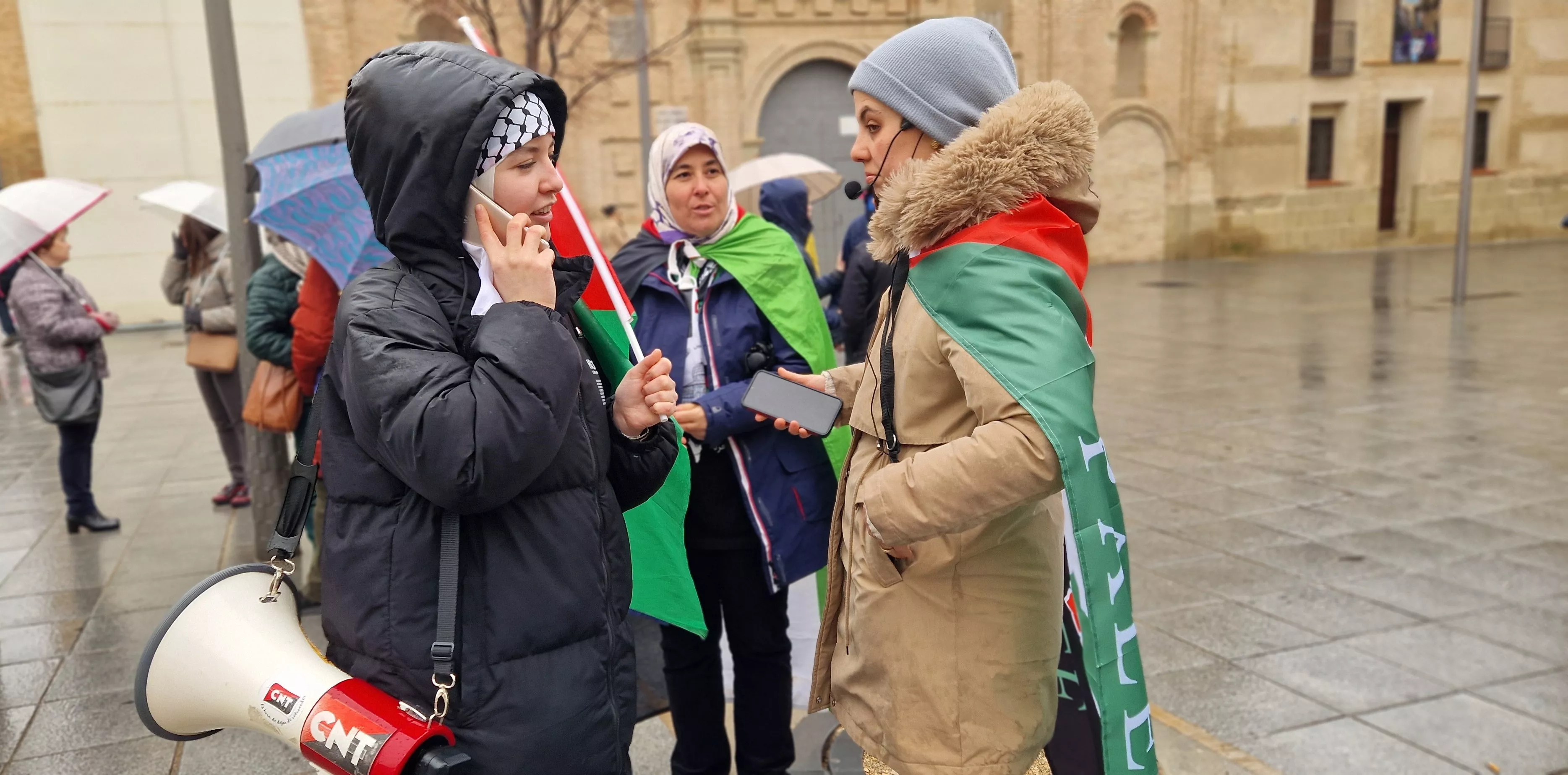 2ª Movilización Estatal por Palestina en Huesca. Foto Myriam Martínez