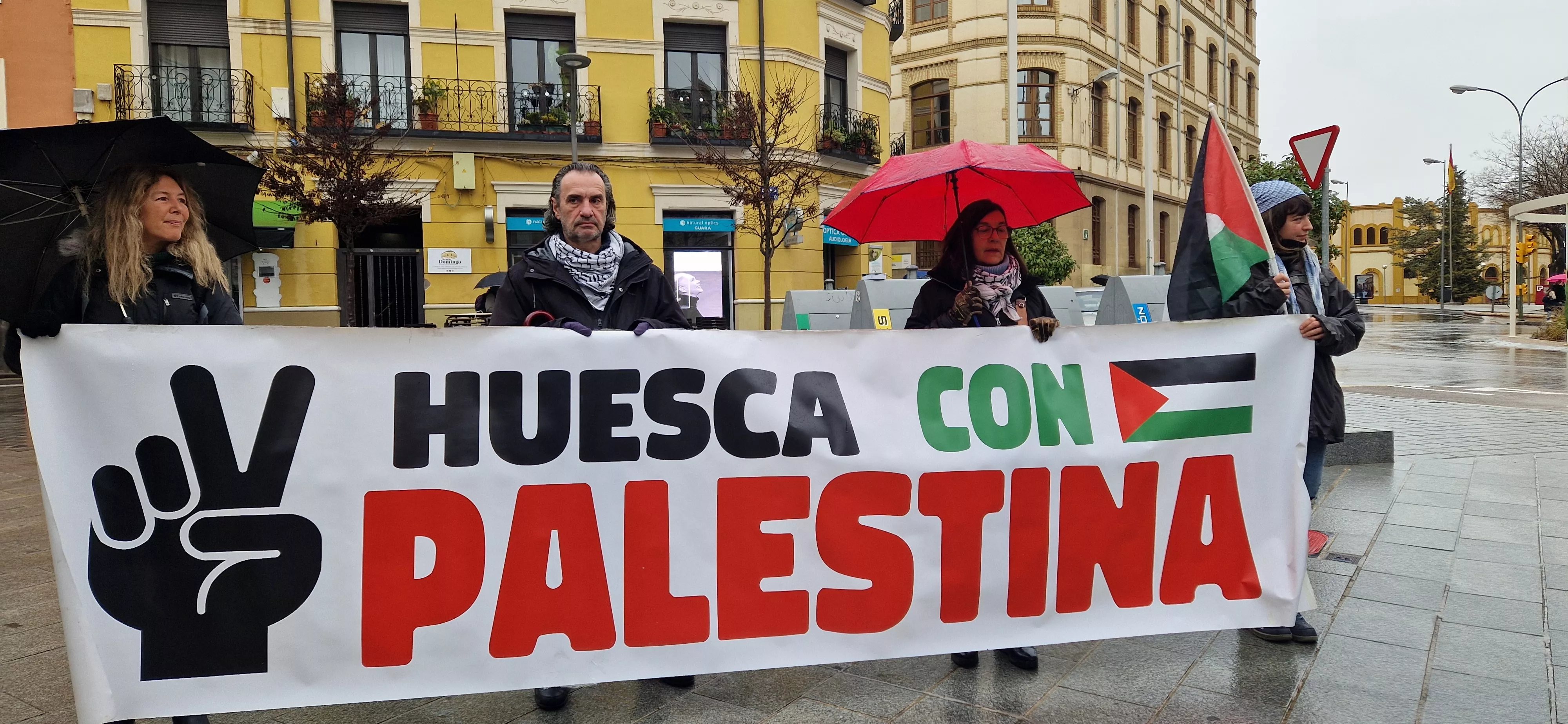 2ª Movilización Estatal por Palestina en Huesca. Foto Myriam Martínez
