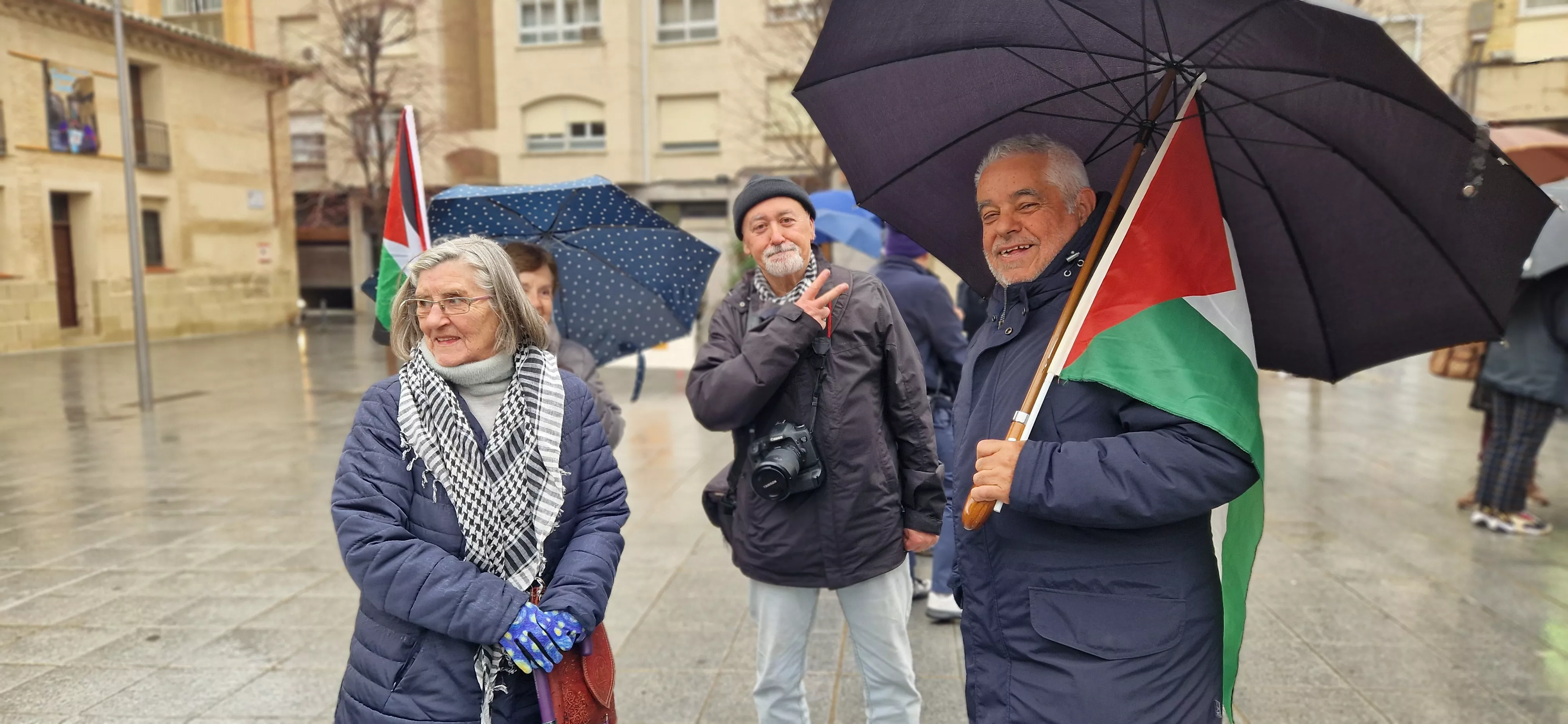 2ª Movilización Estatal por Palestina en Huesca. Foto Myriam Martínez