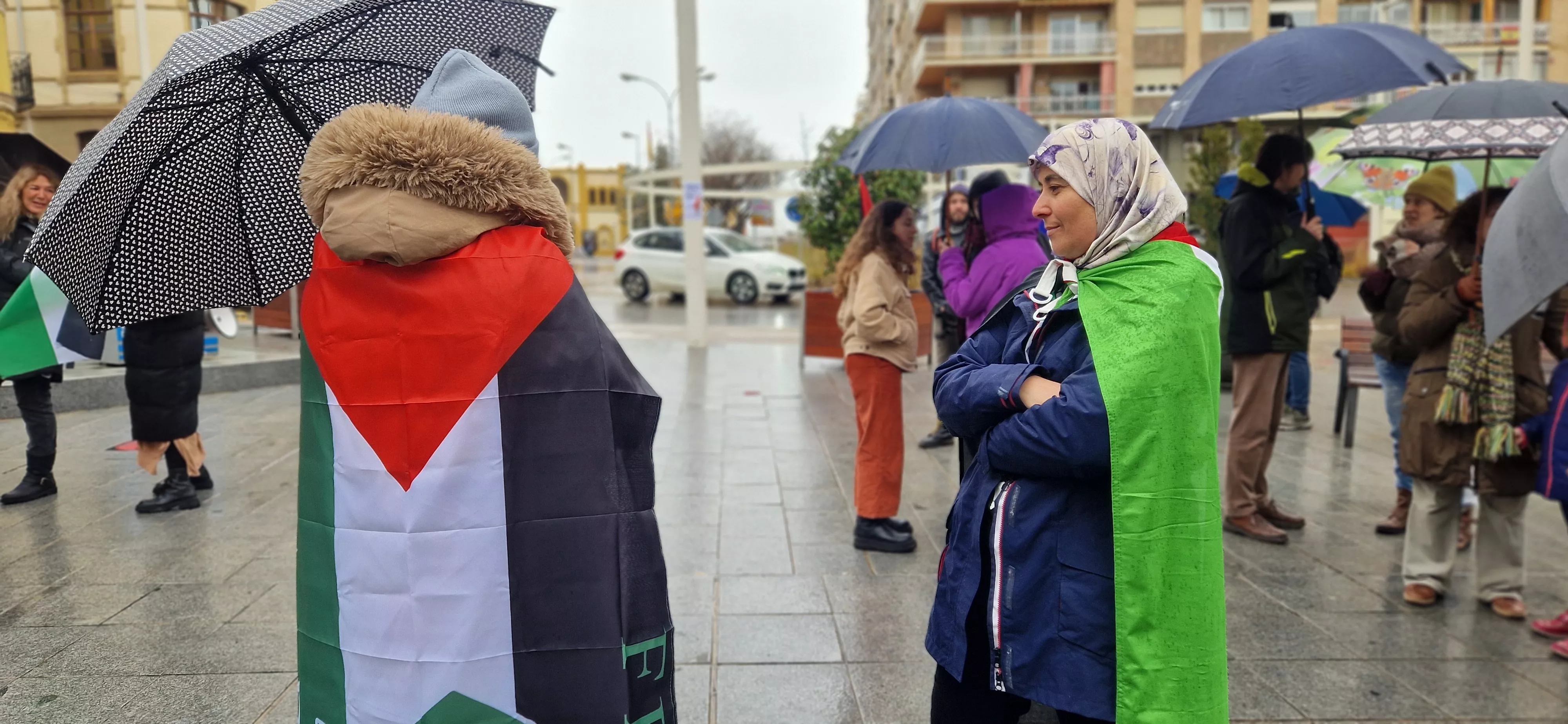 2ª Movilización Estatal por Palestina en Huesca. Foto Myriam Martínez