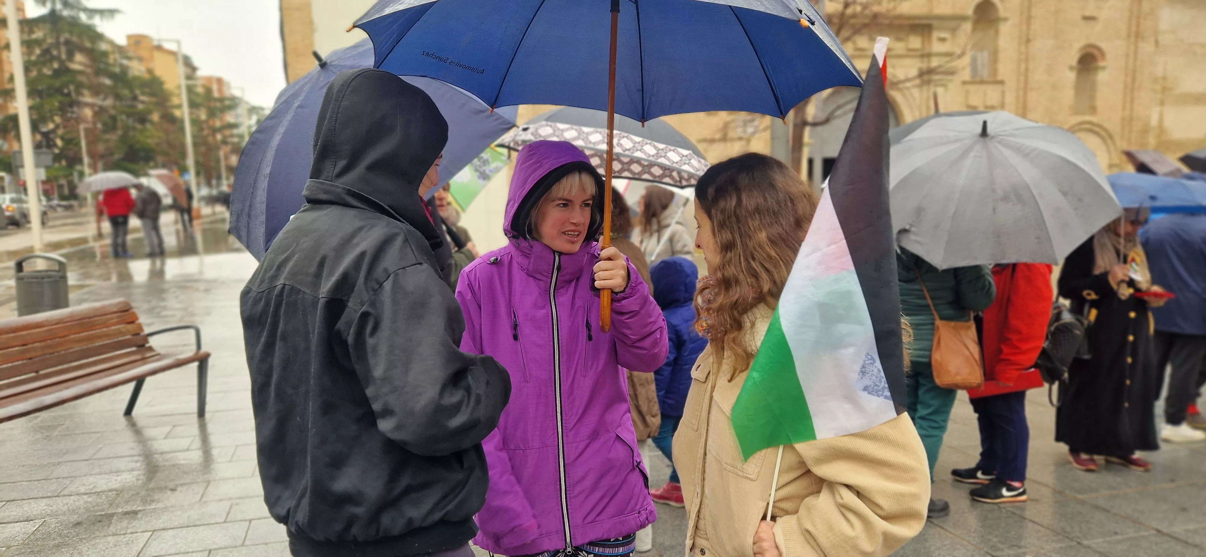 2ª Movilización Estatal por Palestina en Huesca. Foto Myriam Martínez