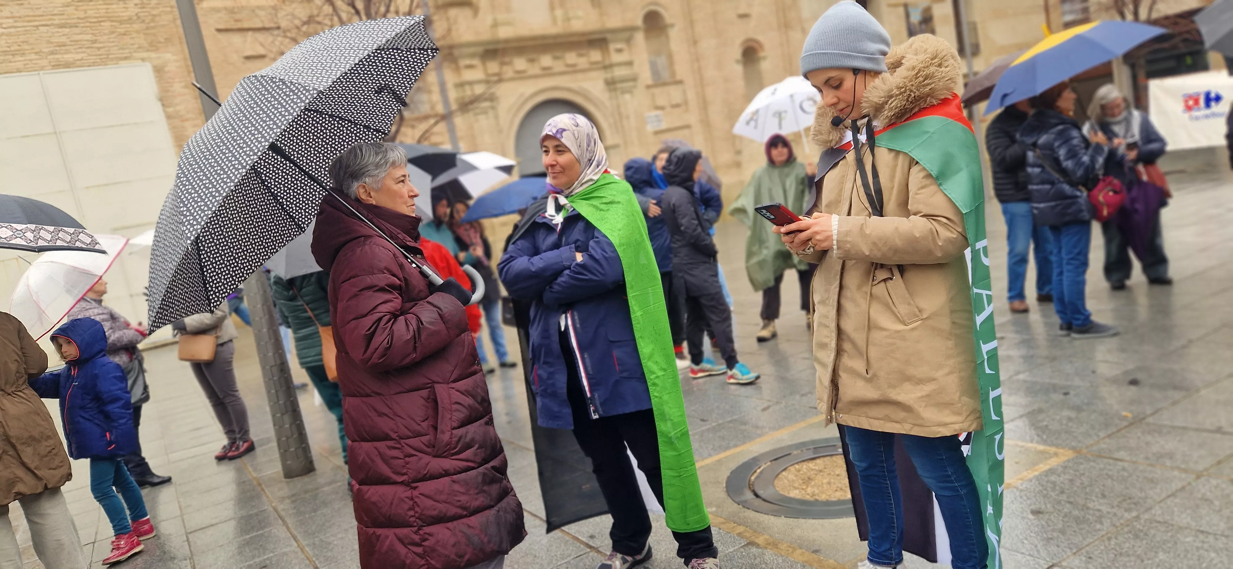 2ª Movilización Estatal por Palestina en Huesca. Foto Myriam Martínez