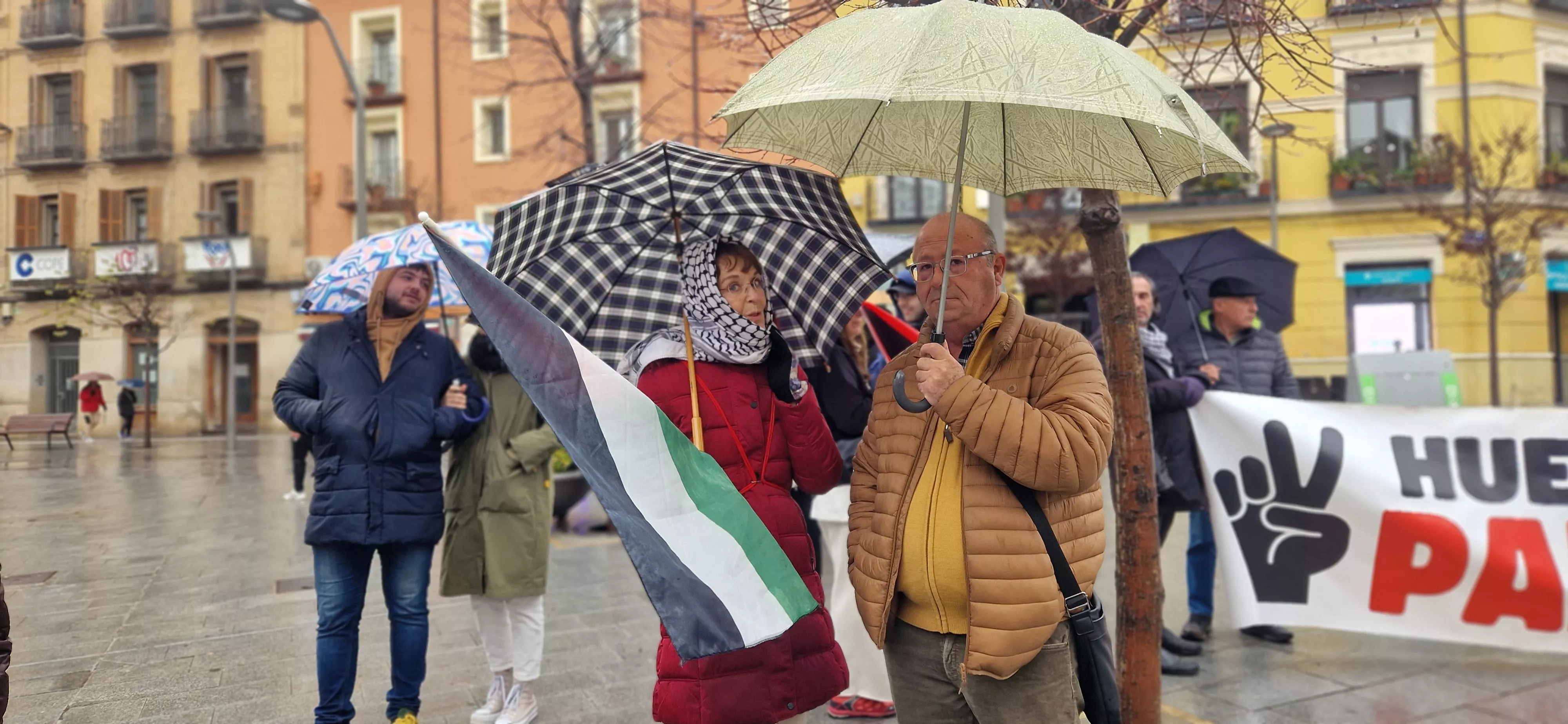 2ª Movilización Estatal por Palestina en Huesca. Foto Myriam Martínez