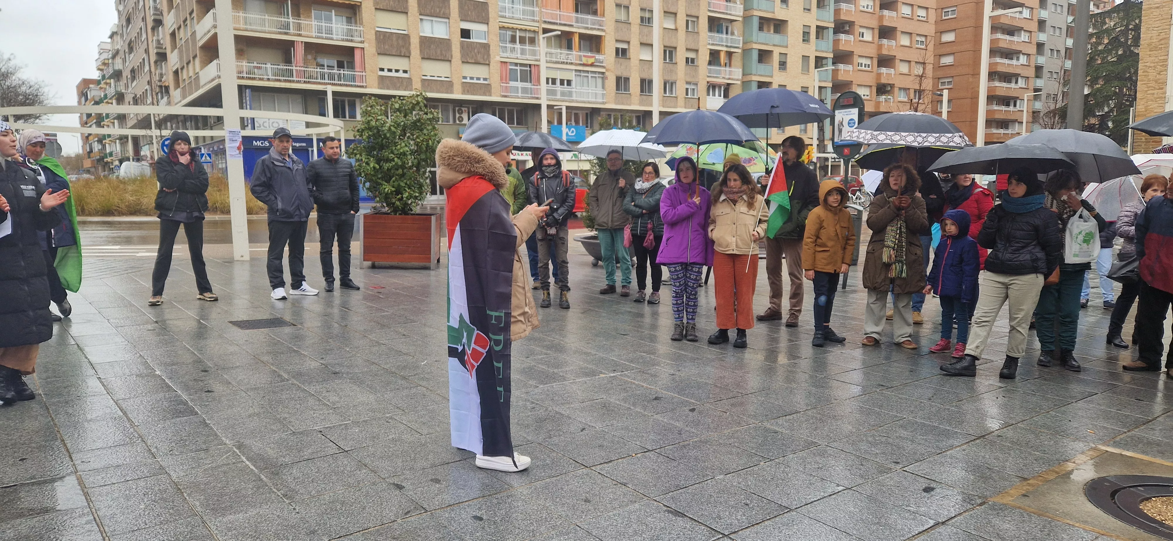 2ª Movilización Estatal por Palestina en Huesca. Foto Myriam Martínez