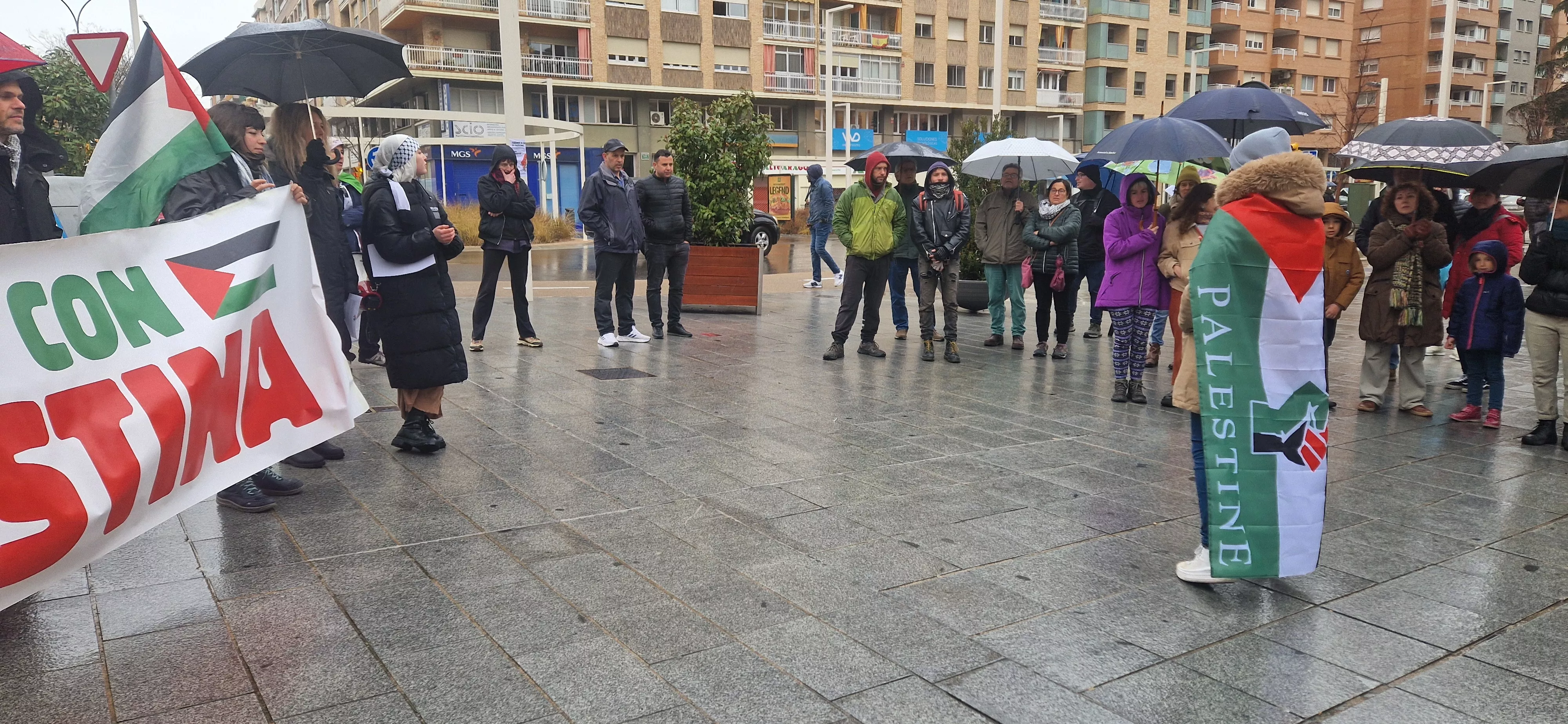 2ª Movilización Estatal por Palestina en Huesca. Foto Myriam Martínez