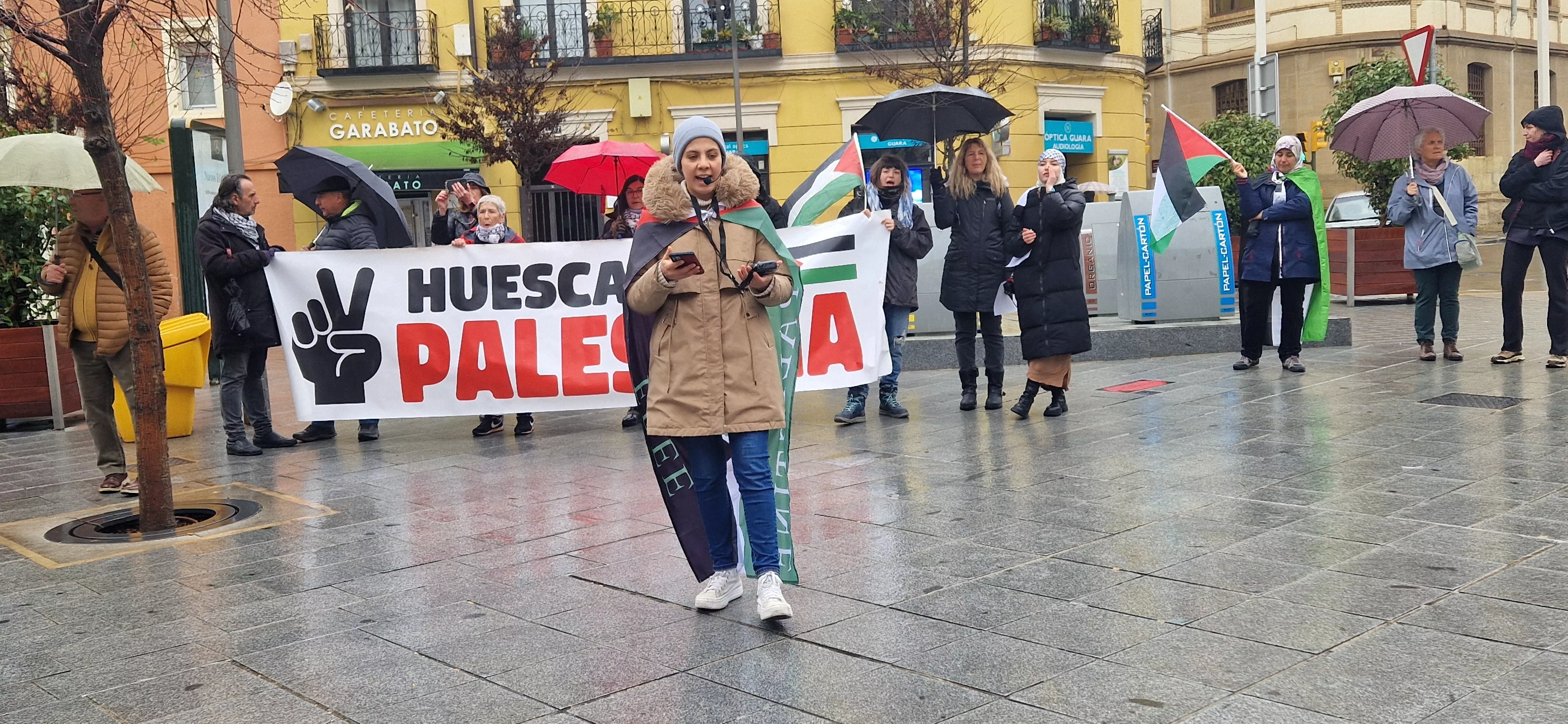 2ª Movilización Estatal por Palestina en Huesca. Foto Myriam Martínez