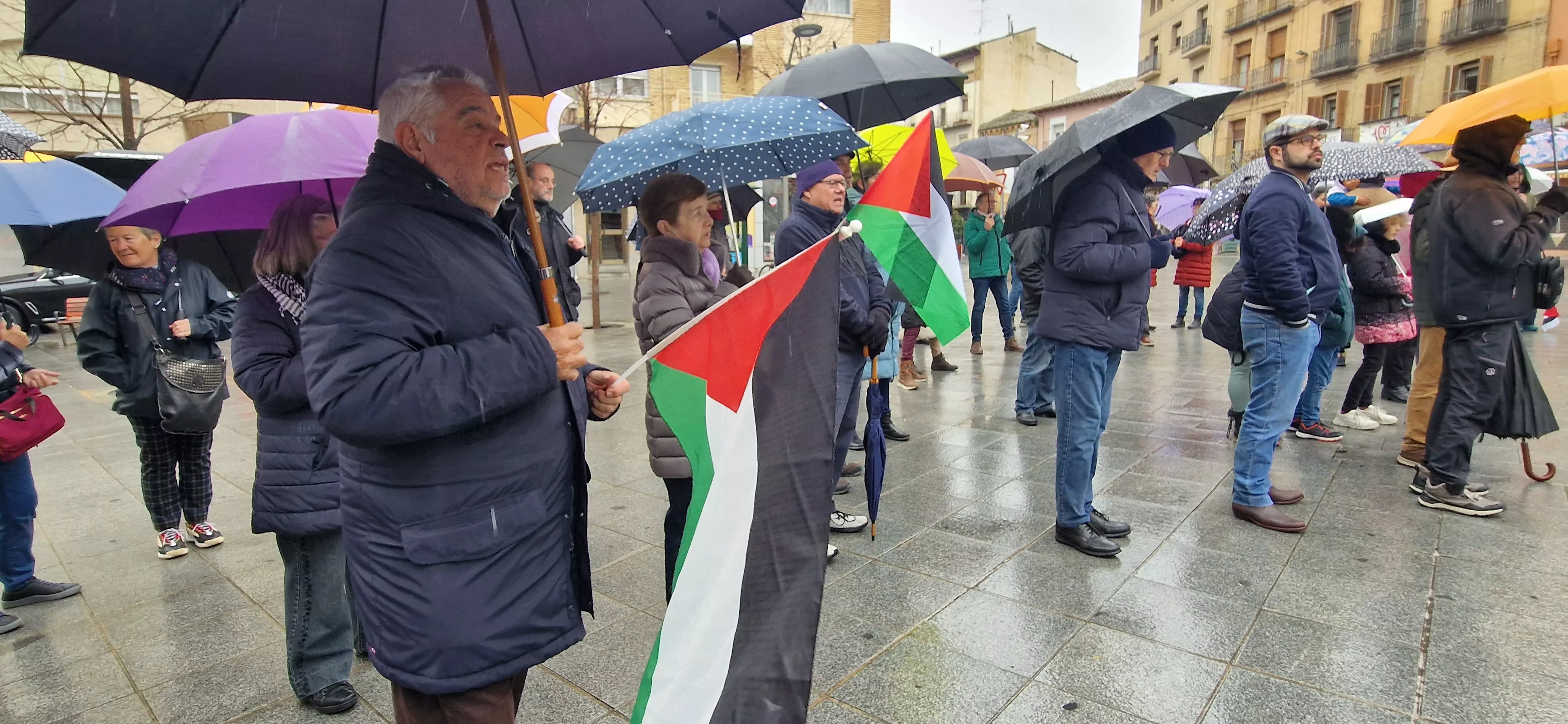2ª Movilización Estatal por Palestina en Huesca. Foto Myriam Martínez