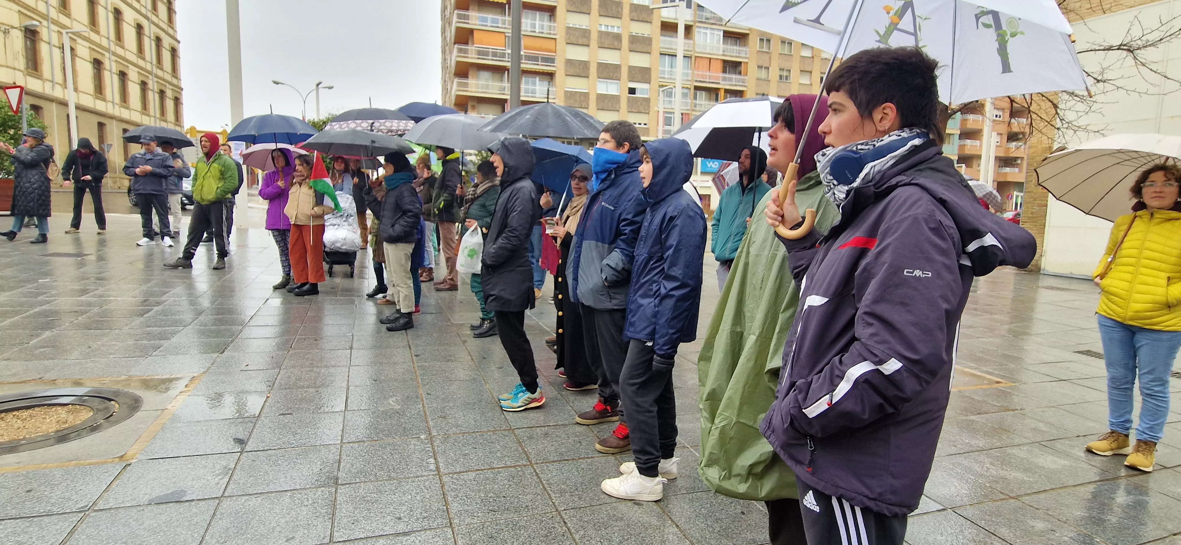 2ª Movilización Estatal por Palestina en Huesca. Foto Myriam Martínez