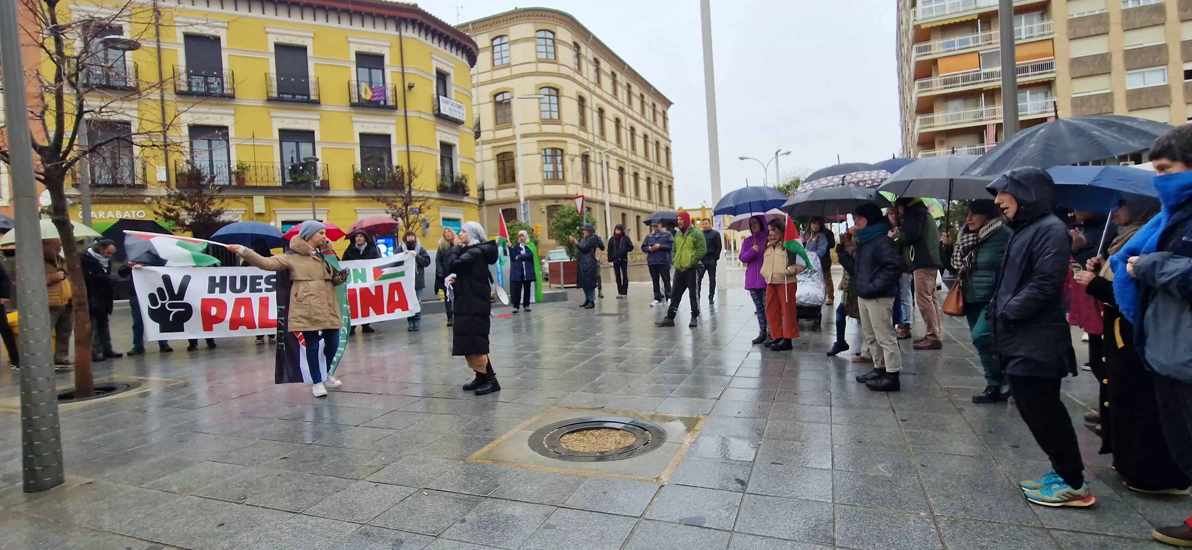 2ª Movilización Estatal por Palestina en Huesca. Foto Myriam Martínez