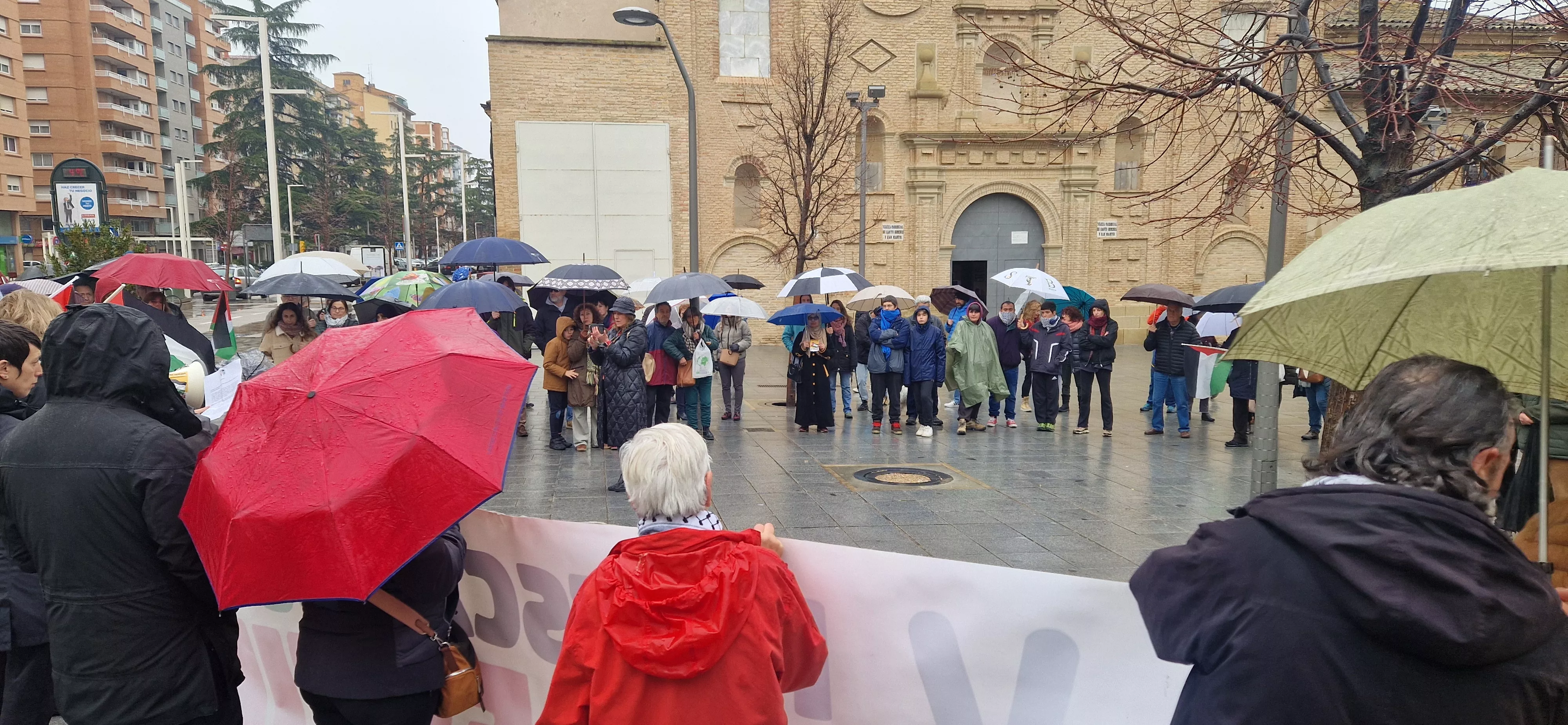 2ª Movilización Estatal por Palestina en Huesca. Foto Myriam Martínez