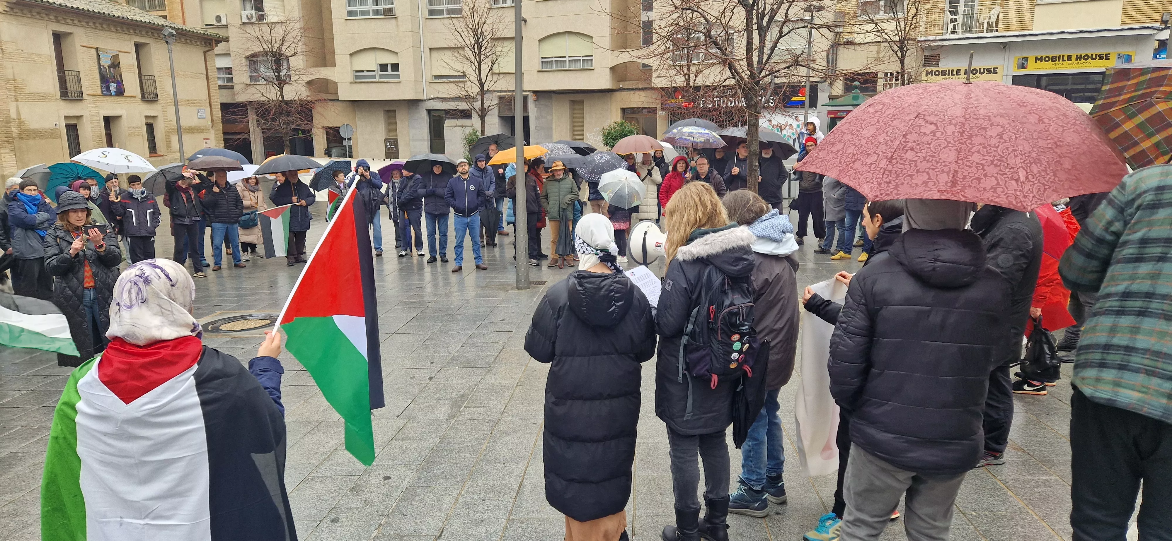 2ª Movilización Estatal por Palestina en Huesca. Foto Myriam Martínez