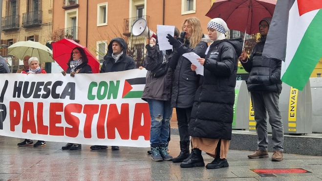 2ª Movilización Estatal por Palestina en Huesca. Foto Myriam Martínez 2ª Movilización Estatal por Palestina en Huesca. Foto Myriam Martínez