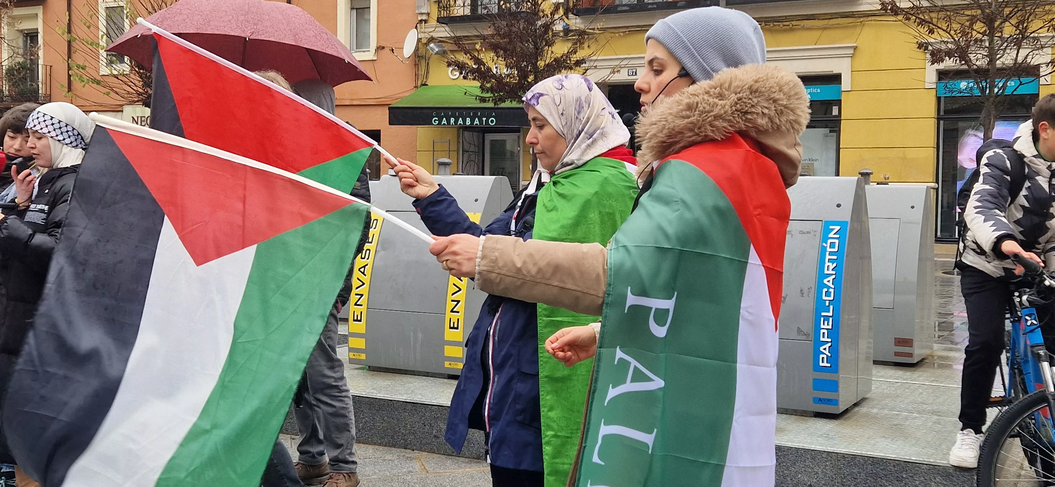 2ª Movilización Estatal por Palestina en Huesca. Foto Myriam Martínez