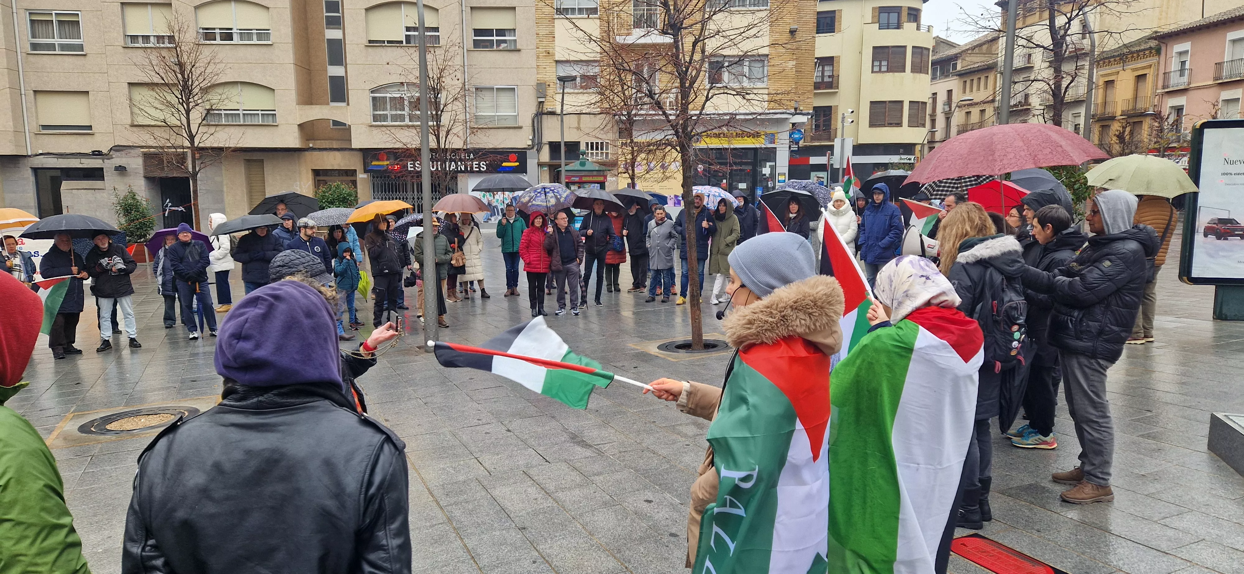 2ª Movilización Estatal por Palestina en Huesca. Foto Myriam Martínez