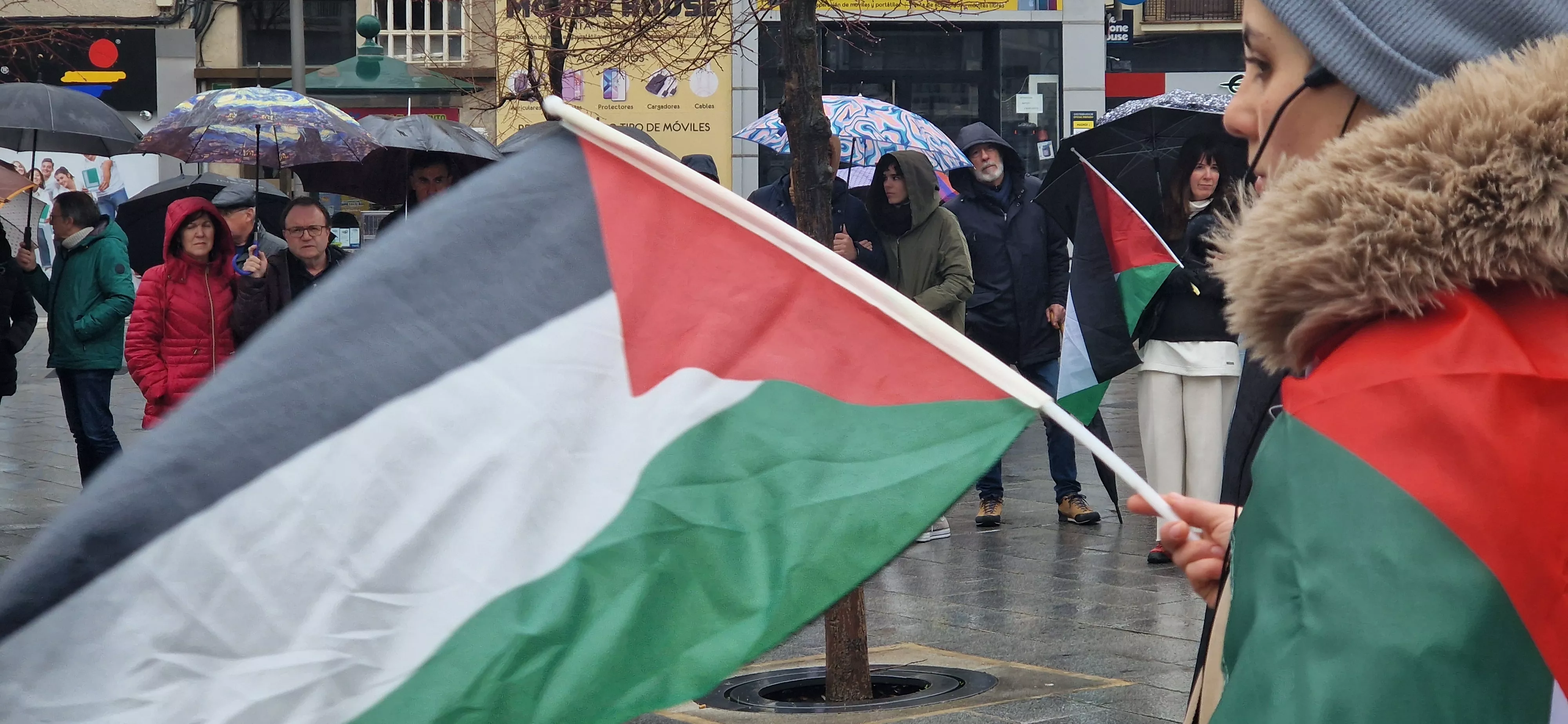 2ª Movilización Estatal por Palestina en Huesca. Foto Myriam Martínez