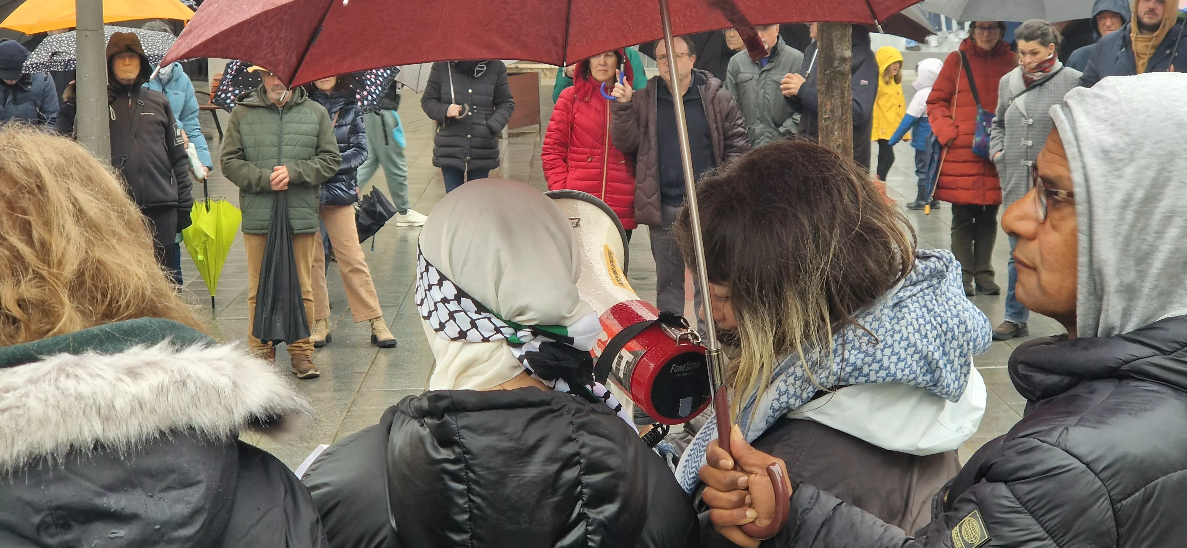 2ª Movilización Estatal por Palestina en Huesca. Foto Myriam Martínez