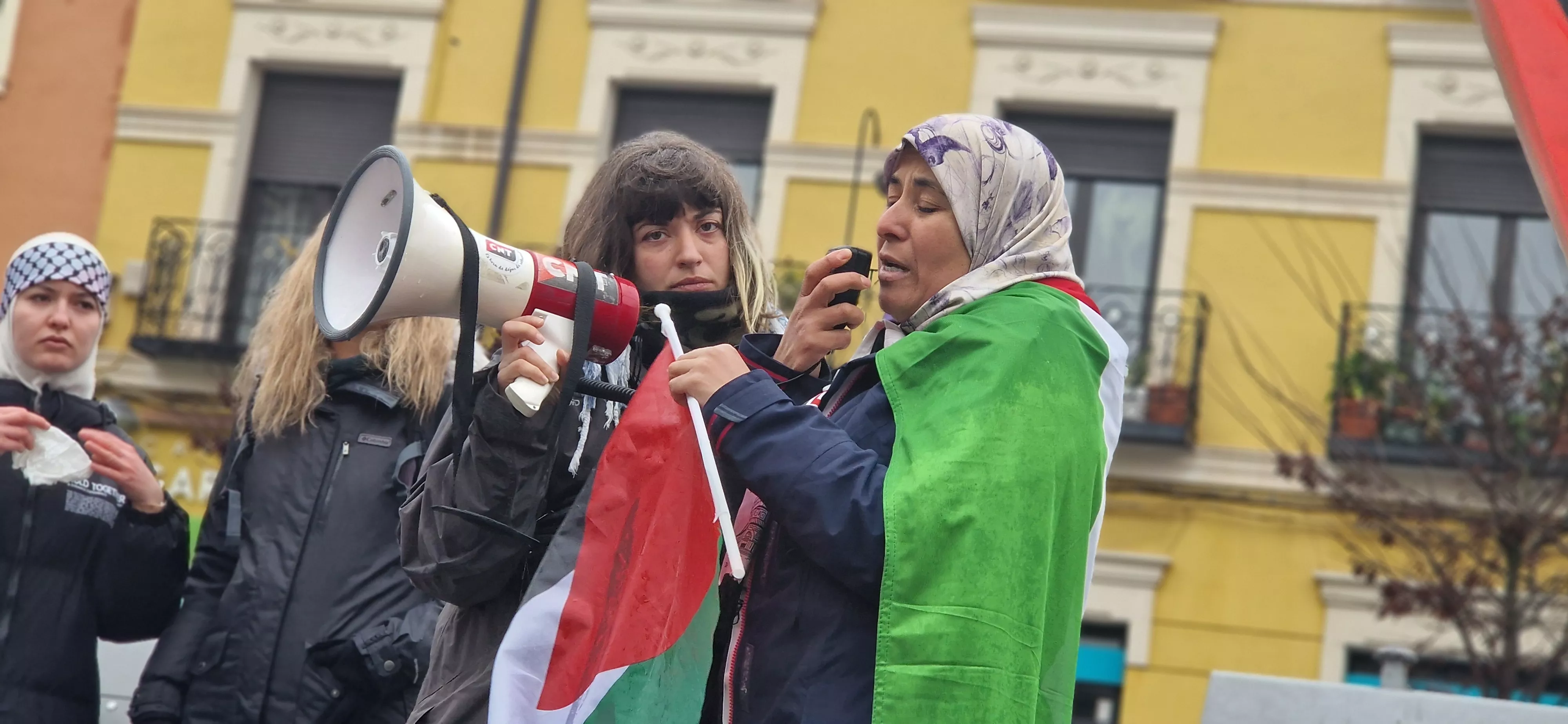 2ª Movilización Estatal por Palestina en Huesca. Foto Myriam Martínez