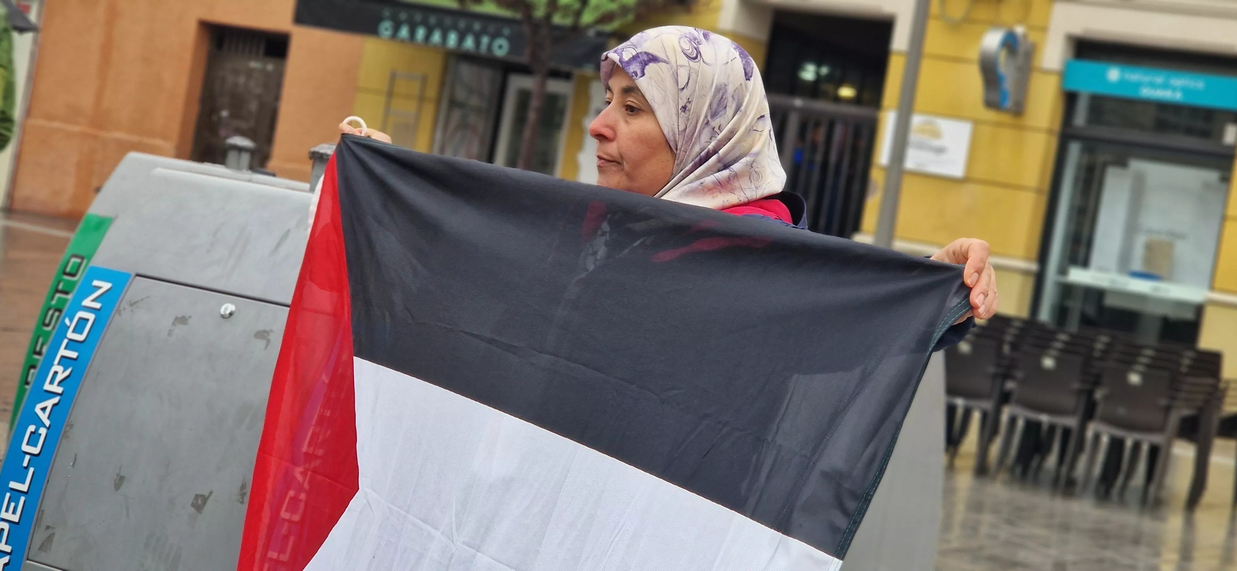 2ª Movilización Estatal por Palestina en Huesca. Foto Myriam Martínez