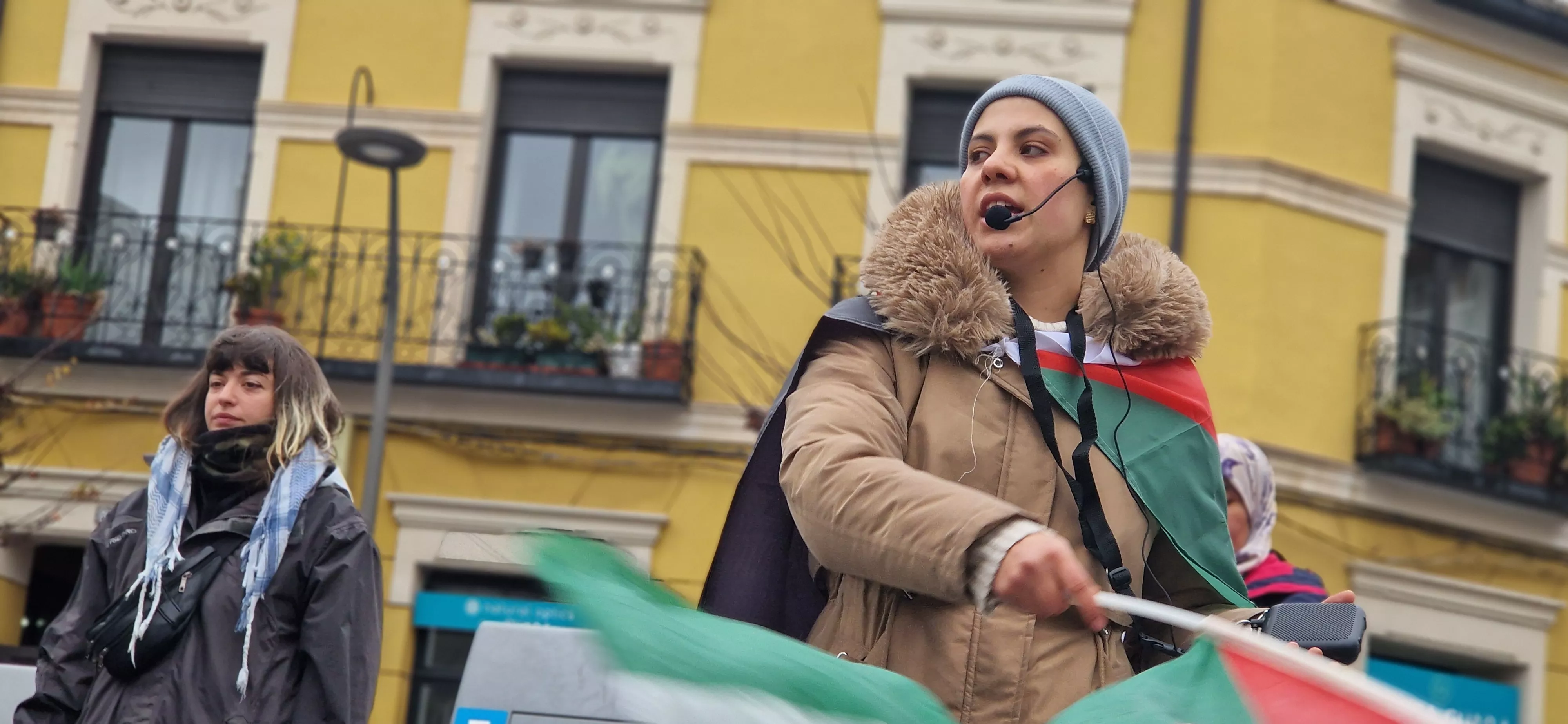 2ª Movilización Estatal por Palestina en Huesca. Foto Myriam Martínez