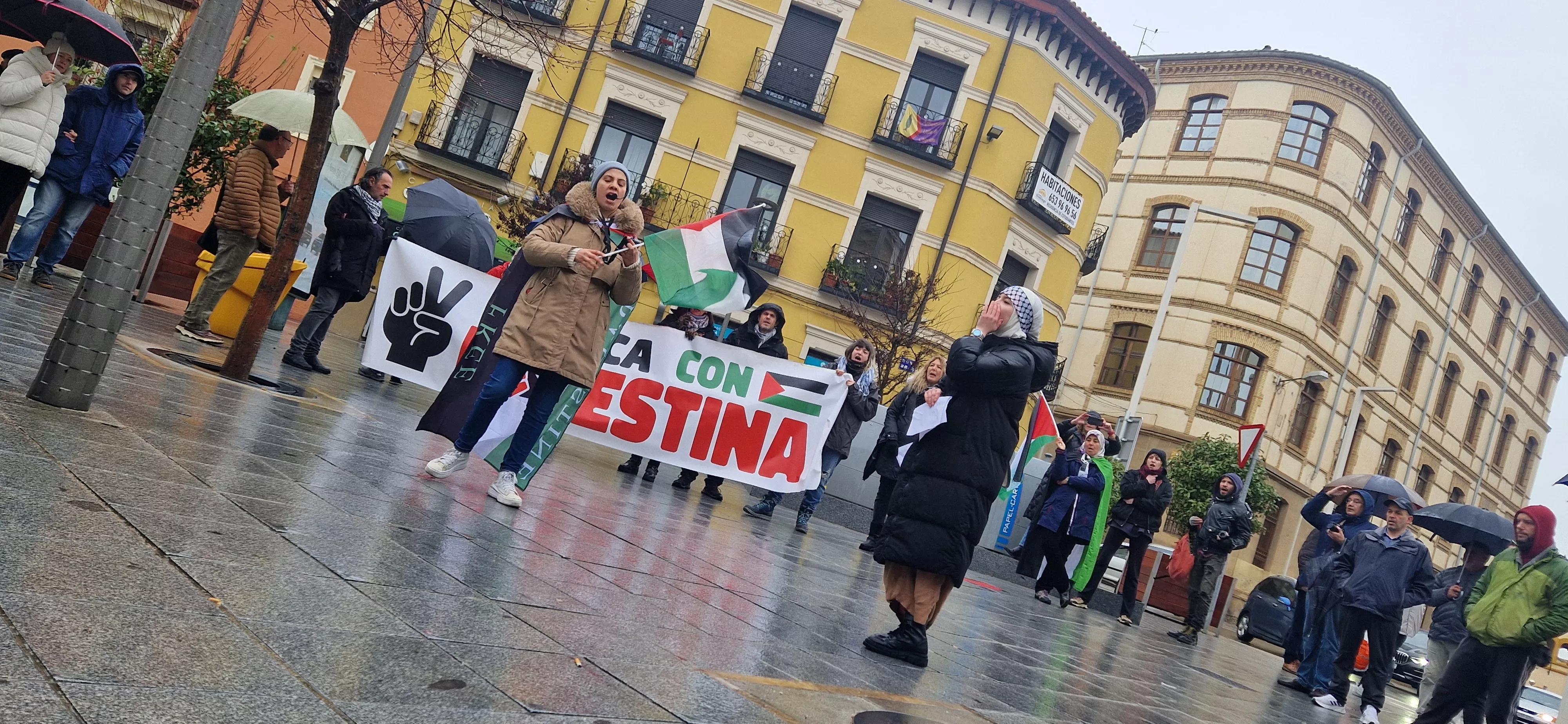 2ª Movilización Estatal por Palestina en Huesca. Foto Myriam Martínez
