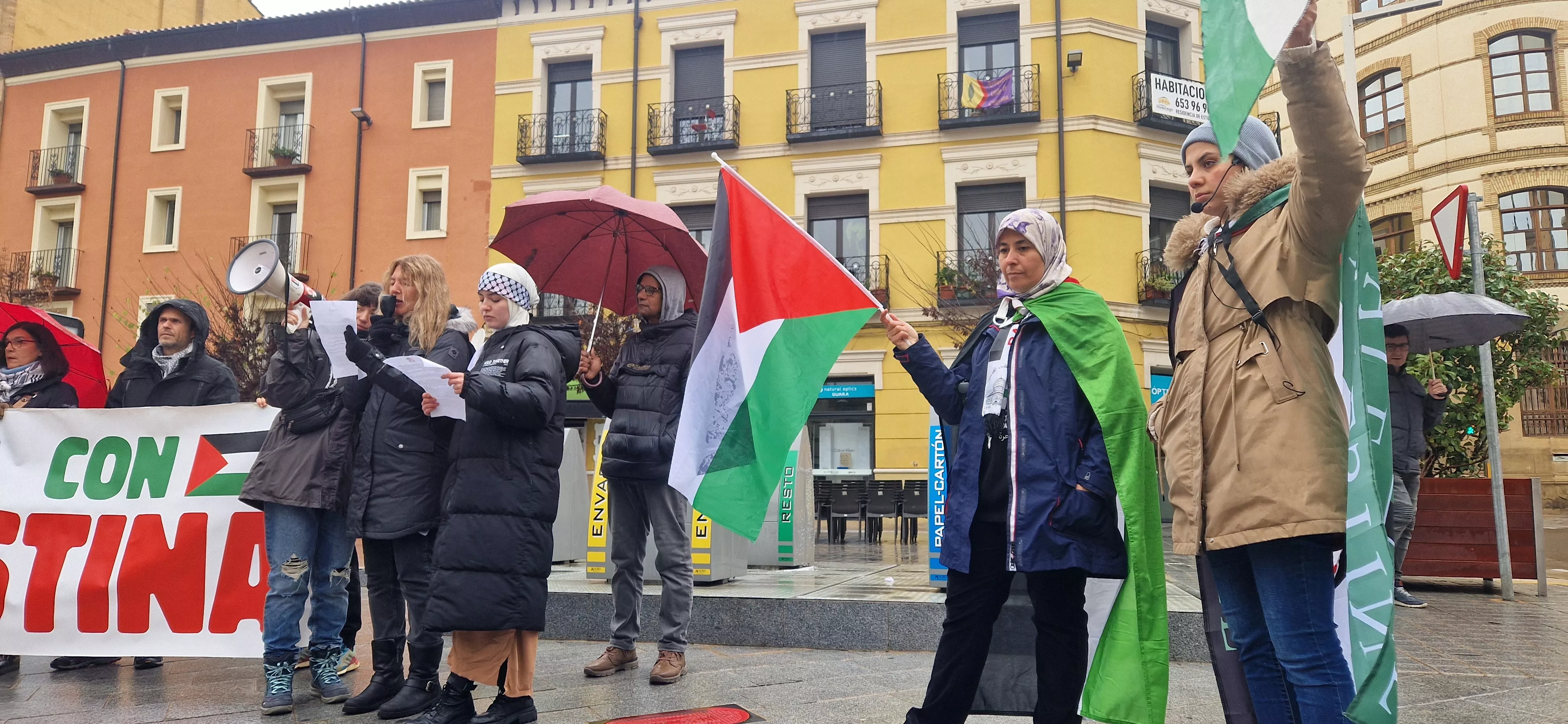 2ª Movilización Estatal por Palestina en Huesca. Foto Myriam Martínez