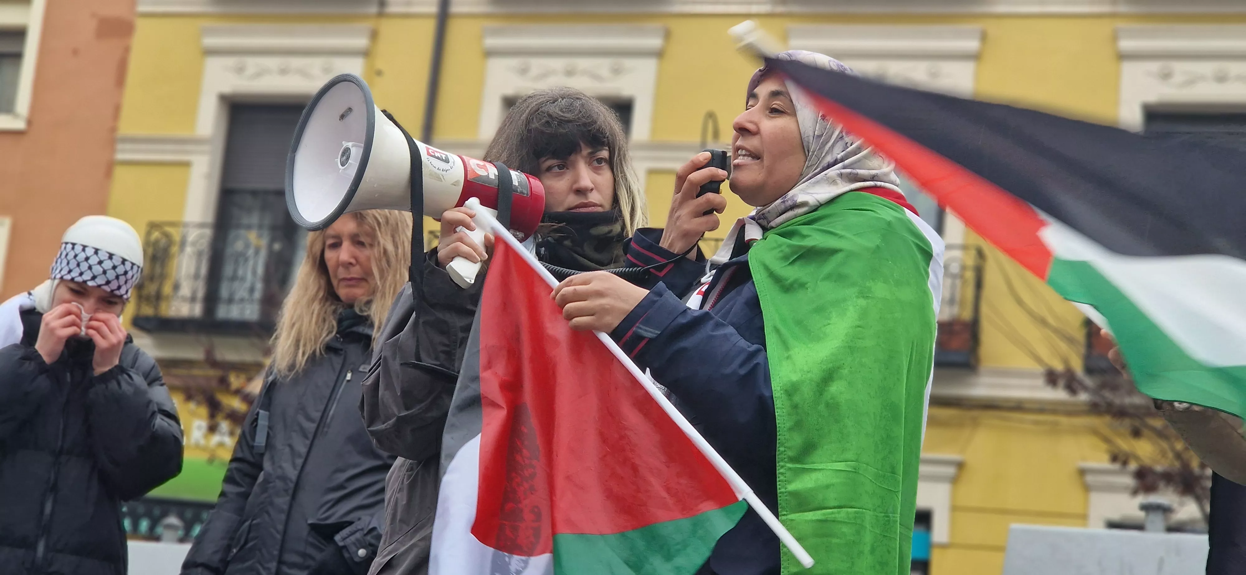 2ª Movilización Estatal por Palestina en Huesca. Foto Myriam Martínez